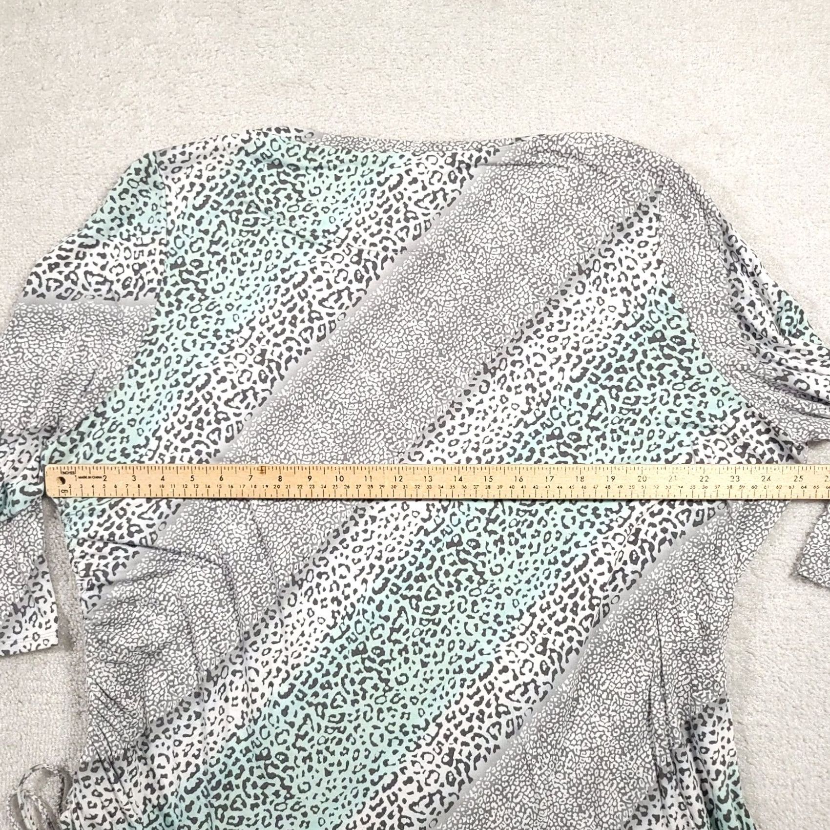 Vintage Ruby Rd Shirt Women's 3X Animal Print 3/4 Sleeve Stretch Rhinstones Size XXL / US 16-18 / IT 52-54 - 7 Thumbnail