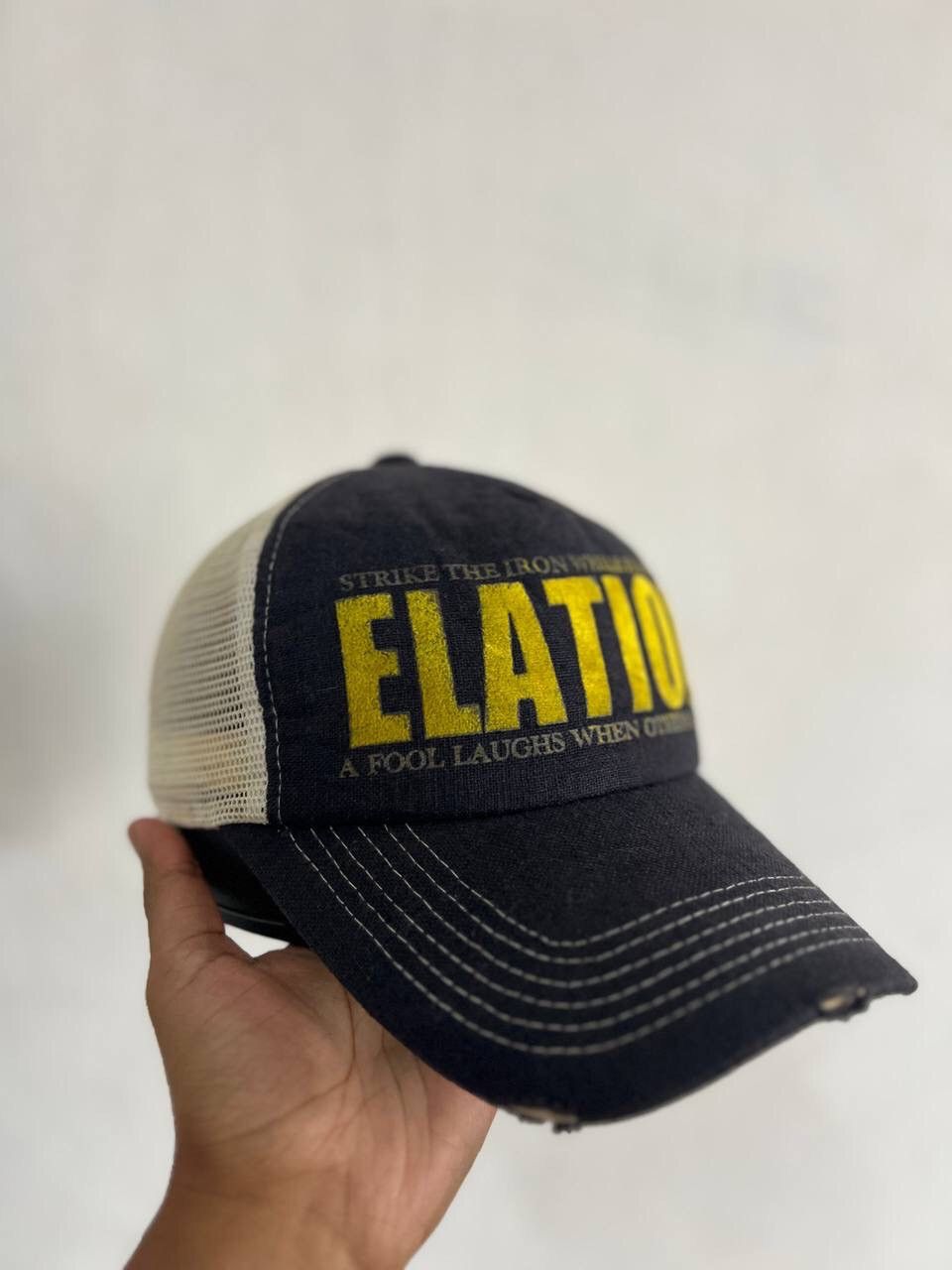 Japanese Brand Oceon Groove Elation Spellout Trucker Hat Size ONE SIZE - 1 Thumbnail