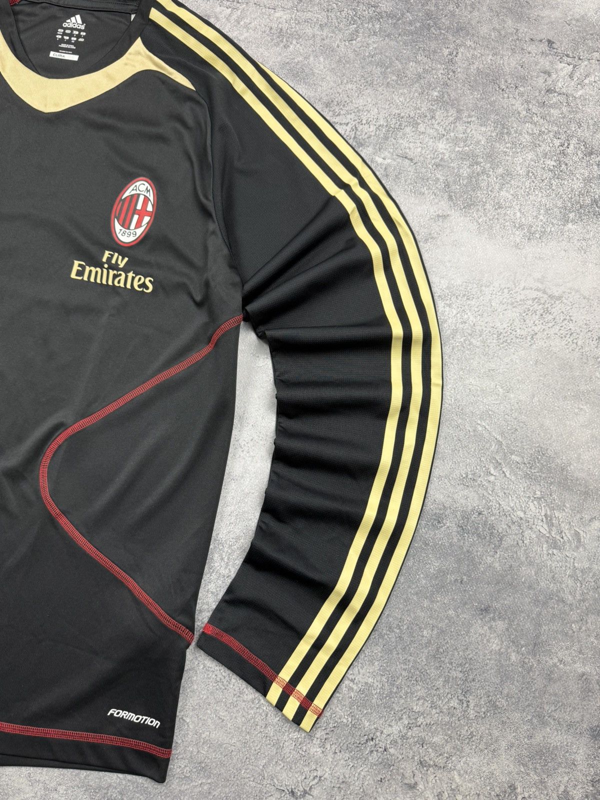 Adidas Vintage Adidas AC Milan Training Top Long Sleeve Jersey Size US L / EU 52-54 / 3 - 12 Thumbnail