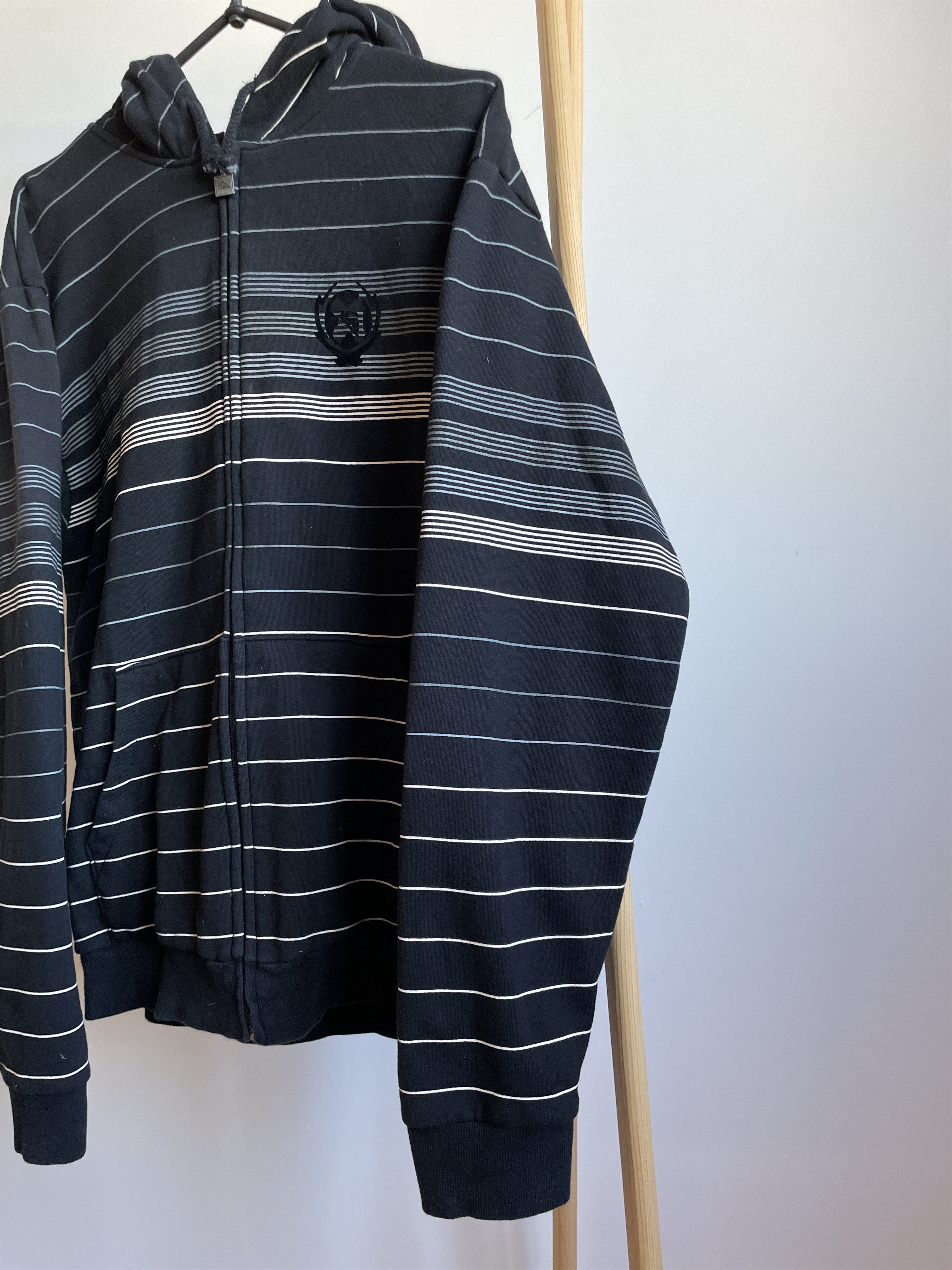 Quiksilver Quiksilver Vintage Y2K Striped Zip Hoodie Size XL Size US XL / EU 56 / 4 - 3 Thumbnail
