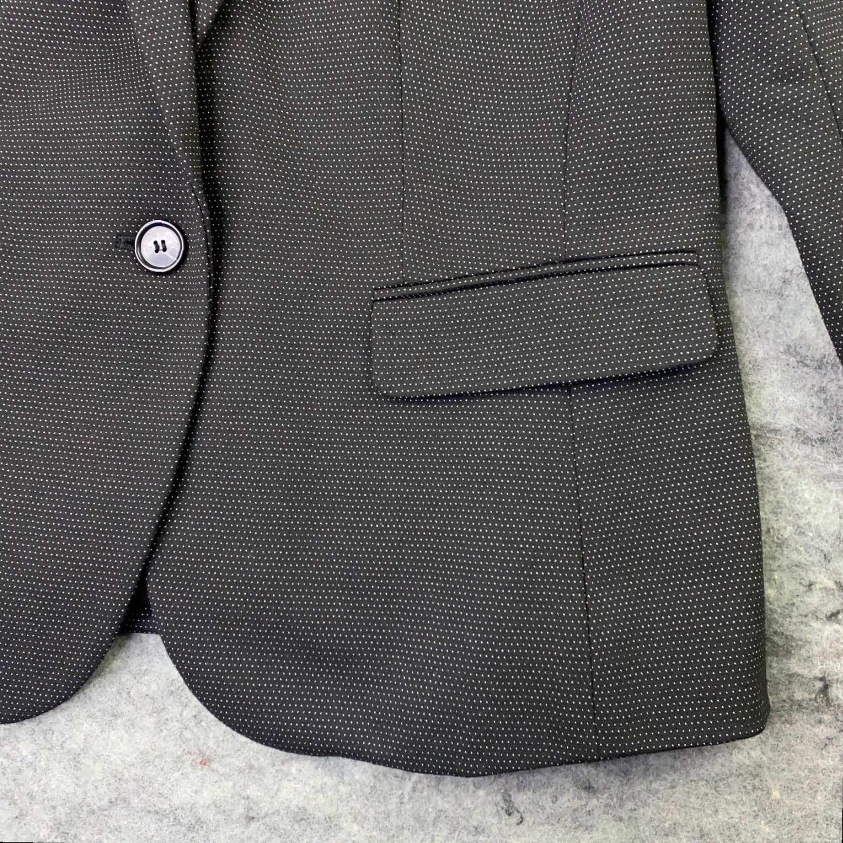Ann Taylor Ann Taylor Womens Blazer Size 6 Gray Twill Single Button Stretch Lined Size M / US 6-8 / IT 42-44 - 4 Thumbnail