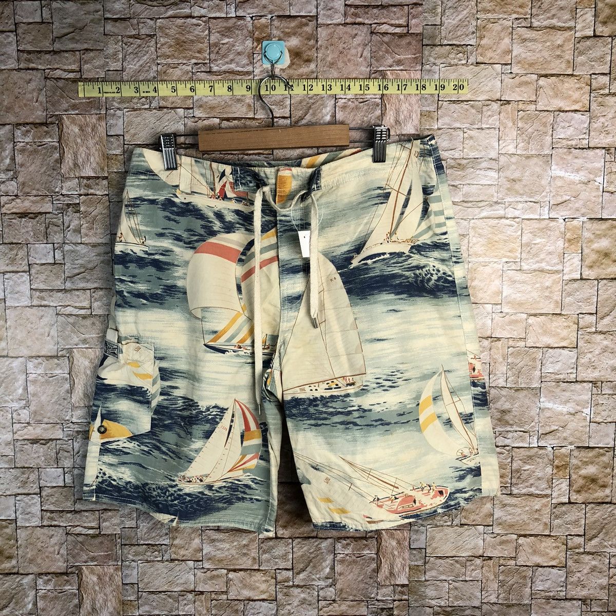 Polo Ralph Lauren Polo Ralph Lauren Sailboat Nautical Beach Shorts Yacht #A137 Size US 30 / EU 46 - 1 Thumbnail