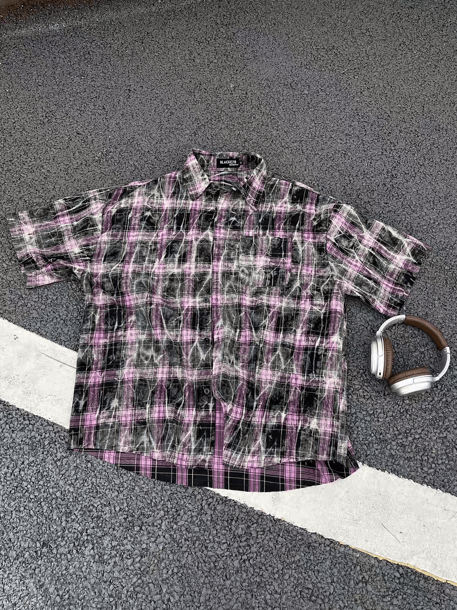 Japanese Brand × Vintage Vintage High Street Hip Hop Plaid Button Down Shirt Size US M / EU 48-50 / 2 - 3 Thumbnail