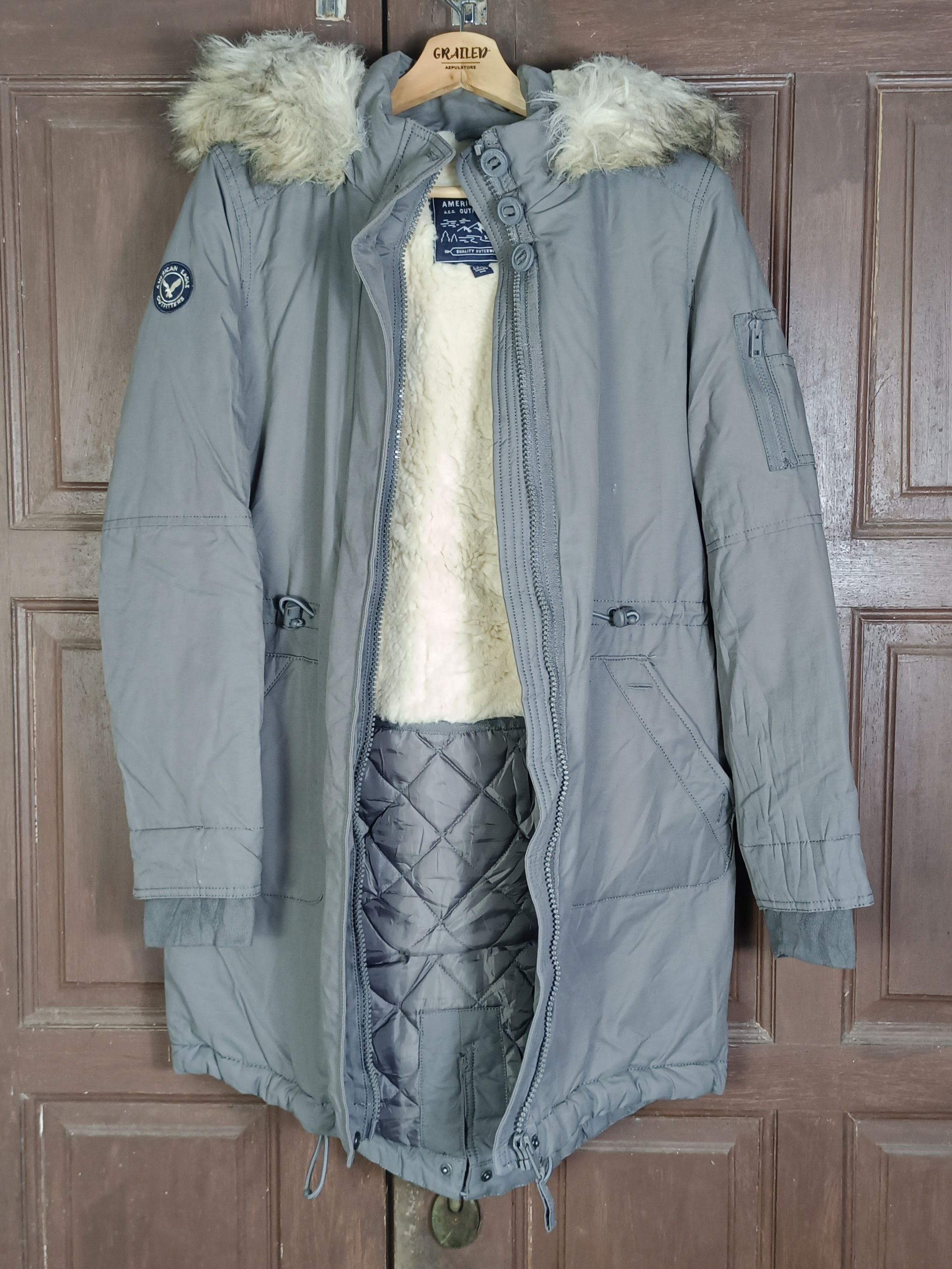 American Eagle Outfitters × Japanese Brand American Eagle Outfitters Mink Fur Jacket Size US S / EU 44-46 / 1 - 2 Thumbnail