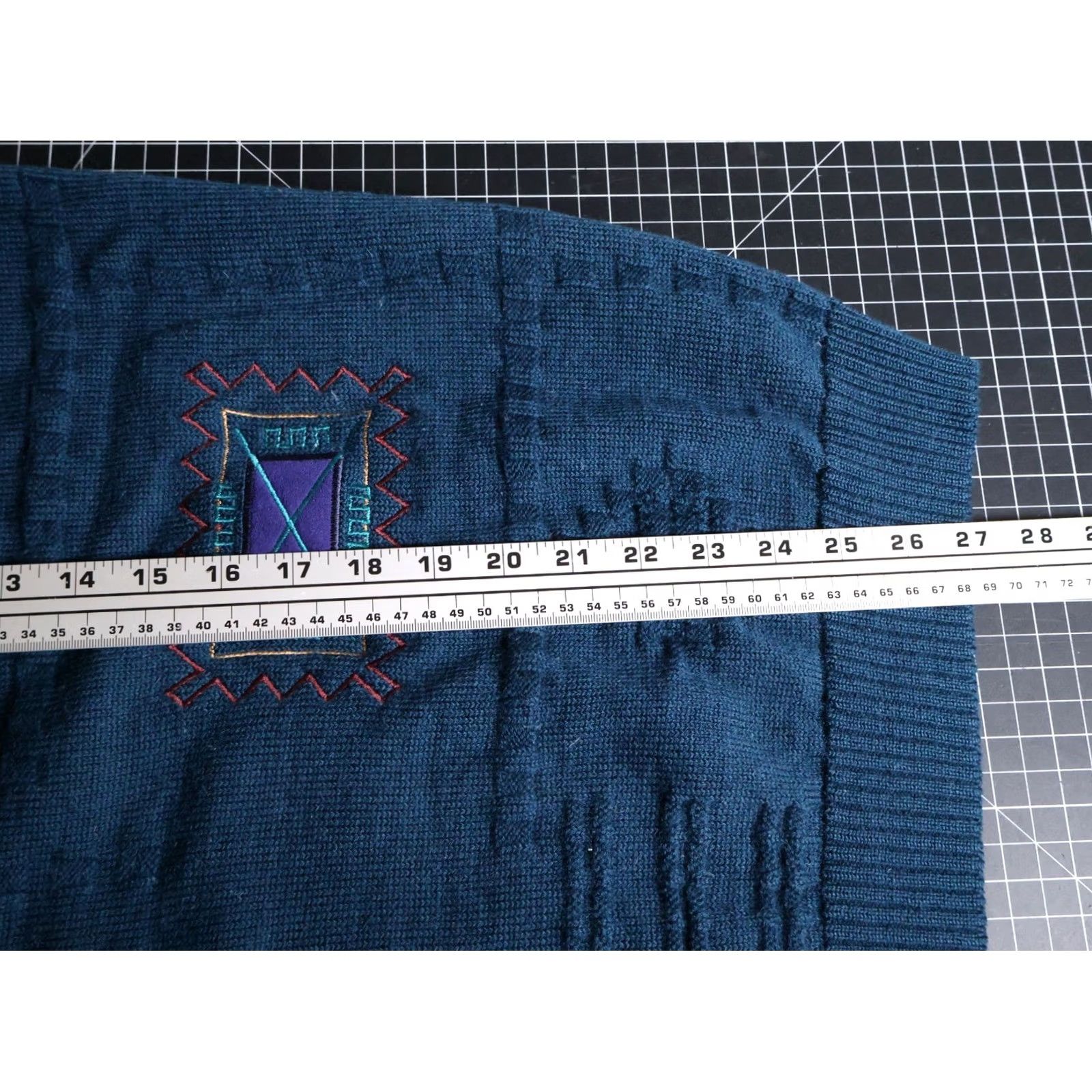 Vintage VINTAGE Club Tricot Wool Sweater Mens XL Blue Tribal Aztec Embroidered Ireland Made Size US XL / EU 56 / 4 - 7 Thumbnail