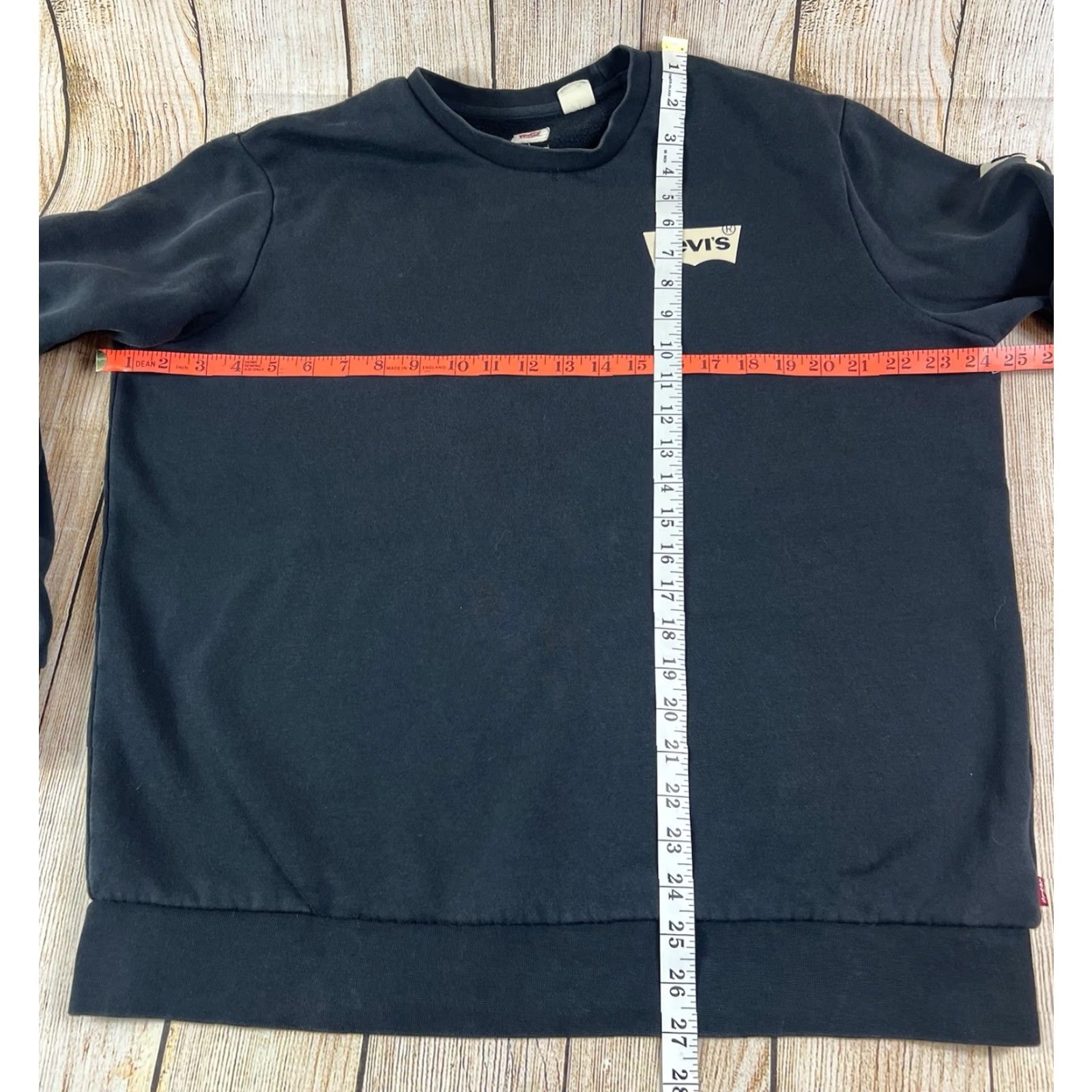 Levi's Levi’s Men’s Black Crewneck Woodgrain Graphic Sweatshirt L Classic Fit Pullover Size US L / EU 52-54 / 3 - 4 Thumbnail