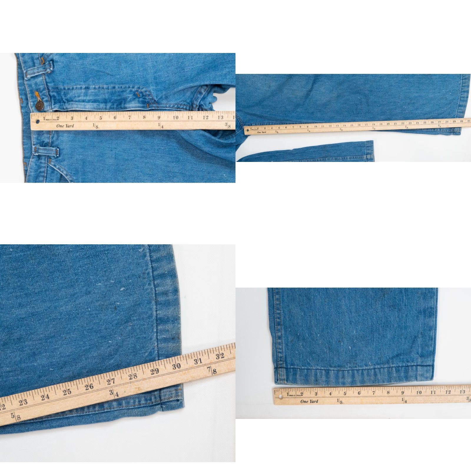 Levi's VINTAGE Levi's 501 Orange Tab True VTG Denim Jeans 33x30 Bell Bottom 70s 646 RARE ERROR Size US 33 - 10 Thumbnail