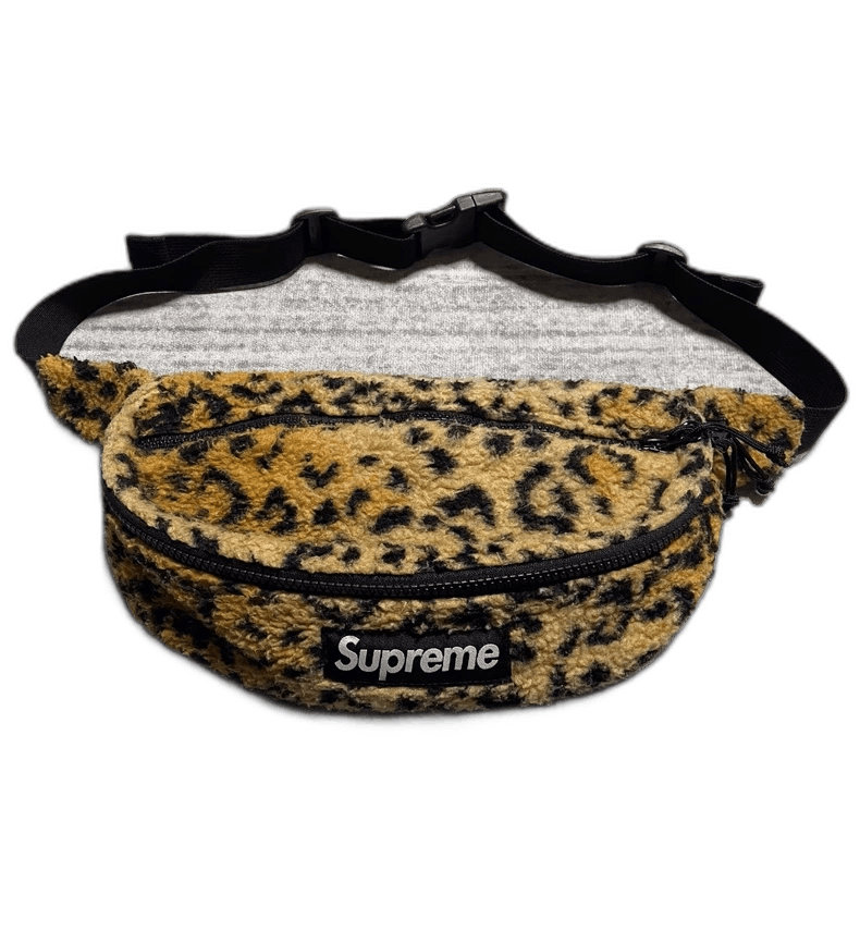 Bape Supreme Leopard Print Fleece Waist Bag-yf Size ONE SIZE - 1 Thumbnail