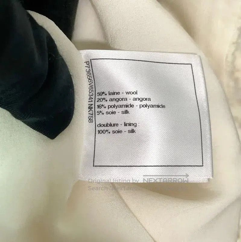 Chanel Chanel White Wool Blend Lace Sleeveless Cardigan . Size S / US 4 / IT 40 - 9 Thumbnail