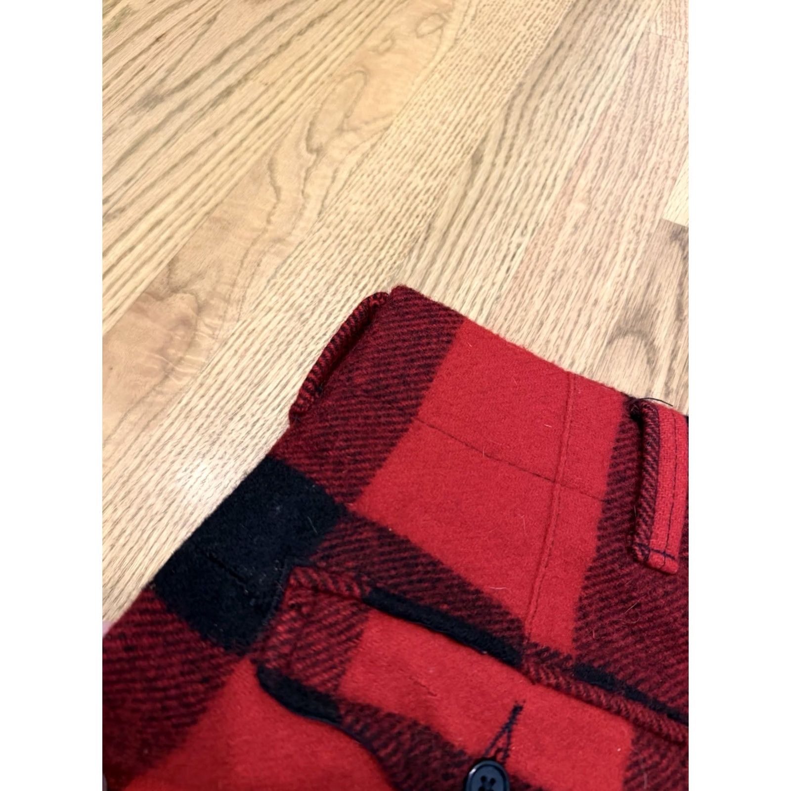 Vintage Vintage Woolrich Hunting Pants Mens 34 Red Black Buffalo Plaid Wool Blend Vtg Size US 34 / EU 50 - 6 Thumbnail