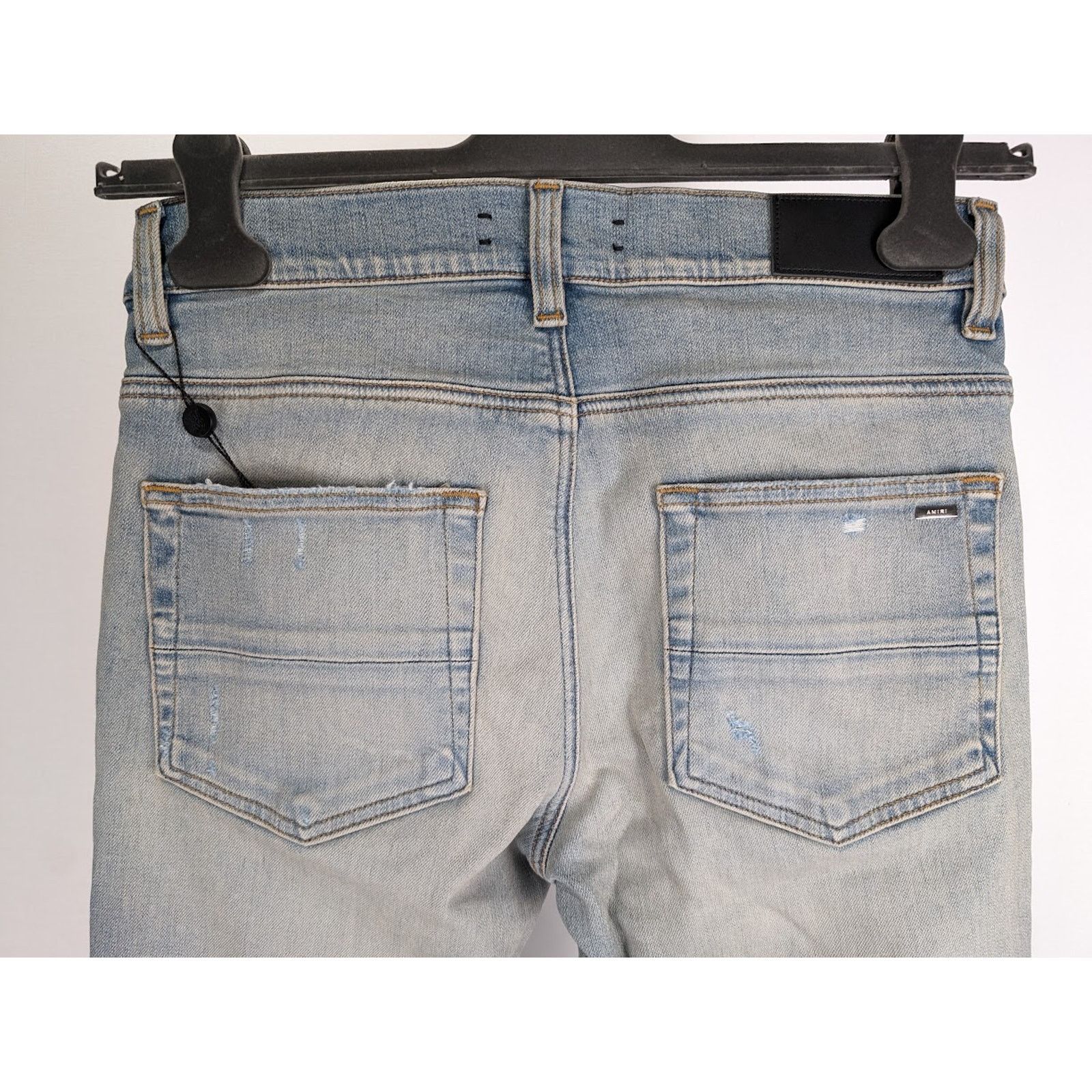 Amiri o1rshd1 MX1 Suede Jeans in Antique Indigo Size US 31 - 18 Thumbnail
