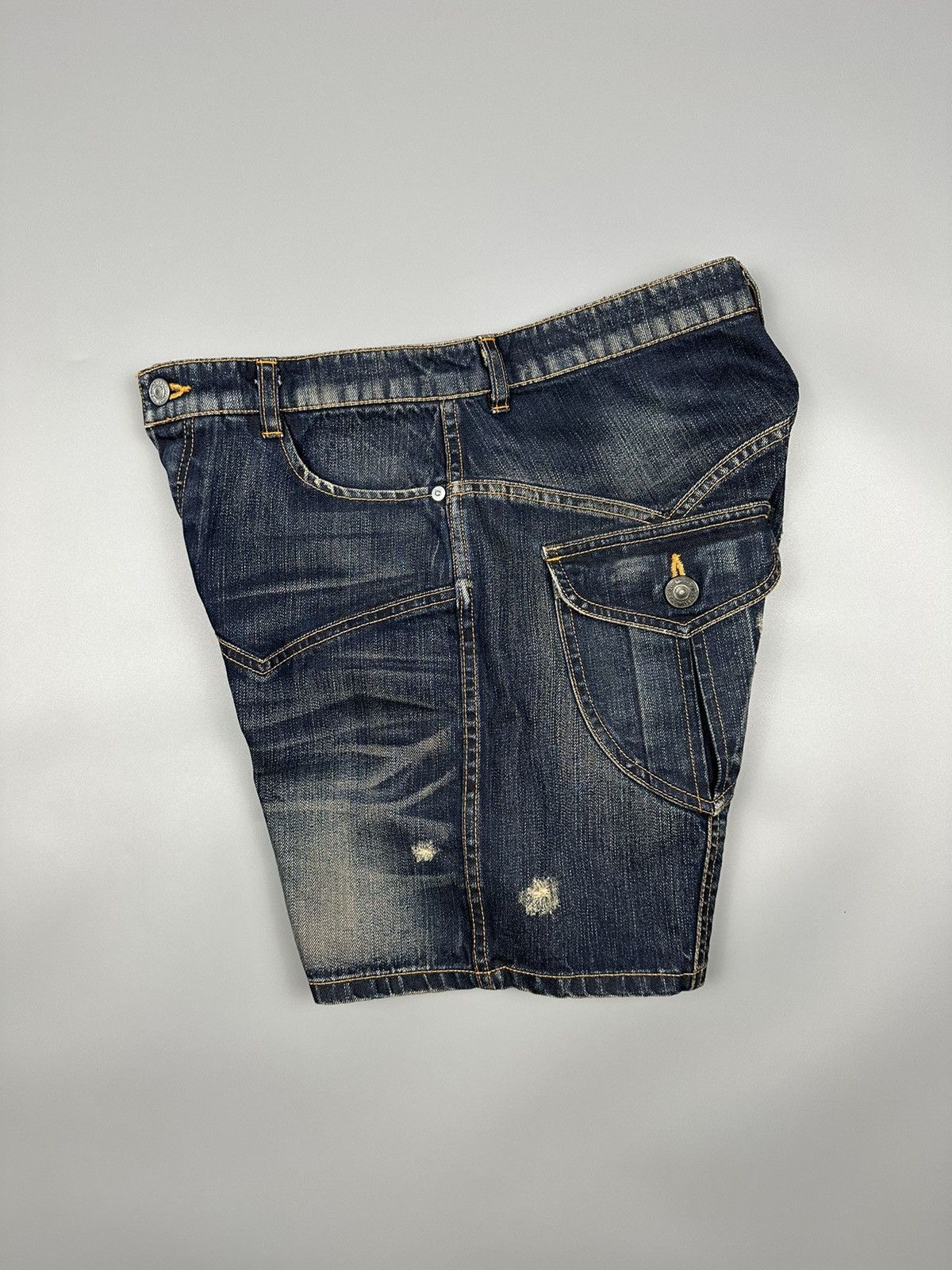 Issey Miyake Distressed Sunao Kuwahara Issey Miyake Short Denim Size US 30 / EU 46 - 4 Thumbnail
