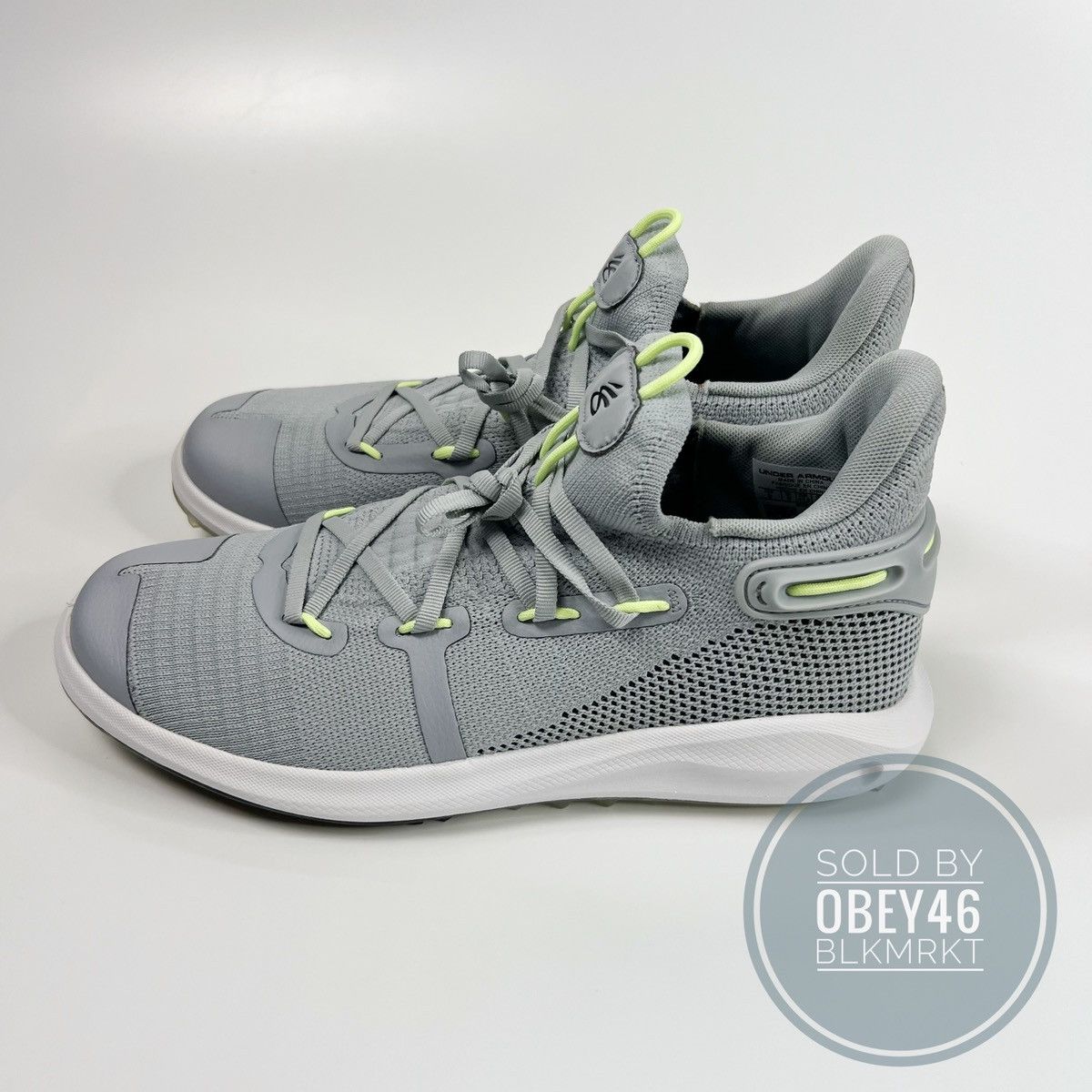 image of Under Armour Curry 6 Masters Spikeless Golf Shoes 9 in Grey, Men's