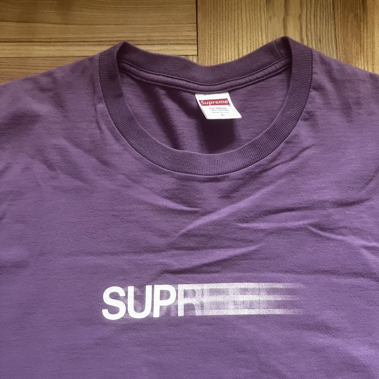 Supreme Supreme Motion Logo Tee Purple L Size US L / EU 52-54 / 3 - 2 Thumbnail