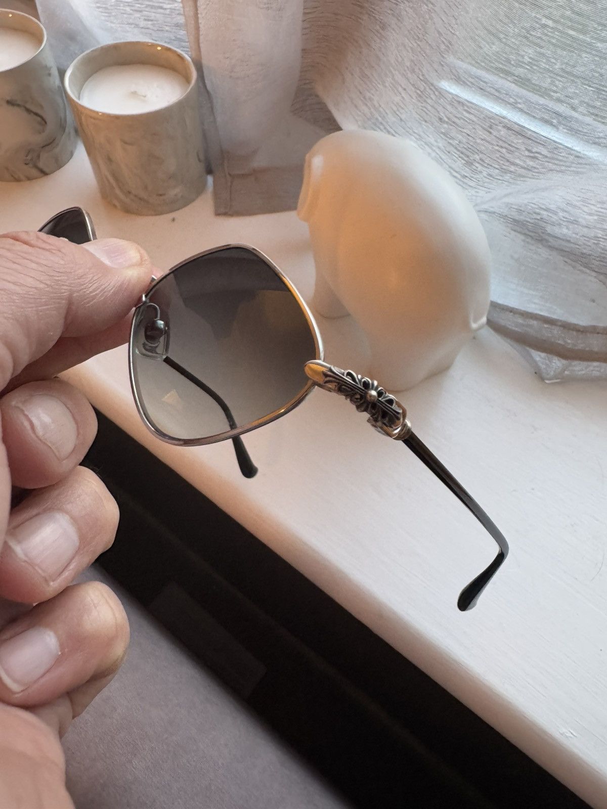 Chrome Hearts CHROME HEARTS “DIAMOND DOG” sunglasses study all photos care Size ONE SIZE - 10 Thumbnail