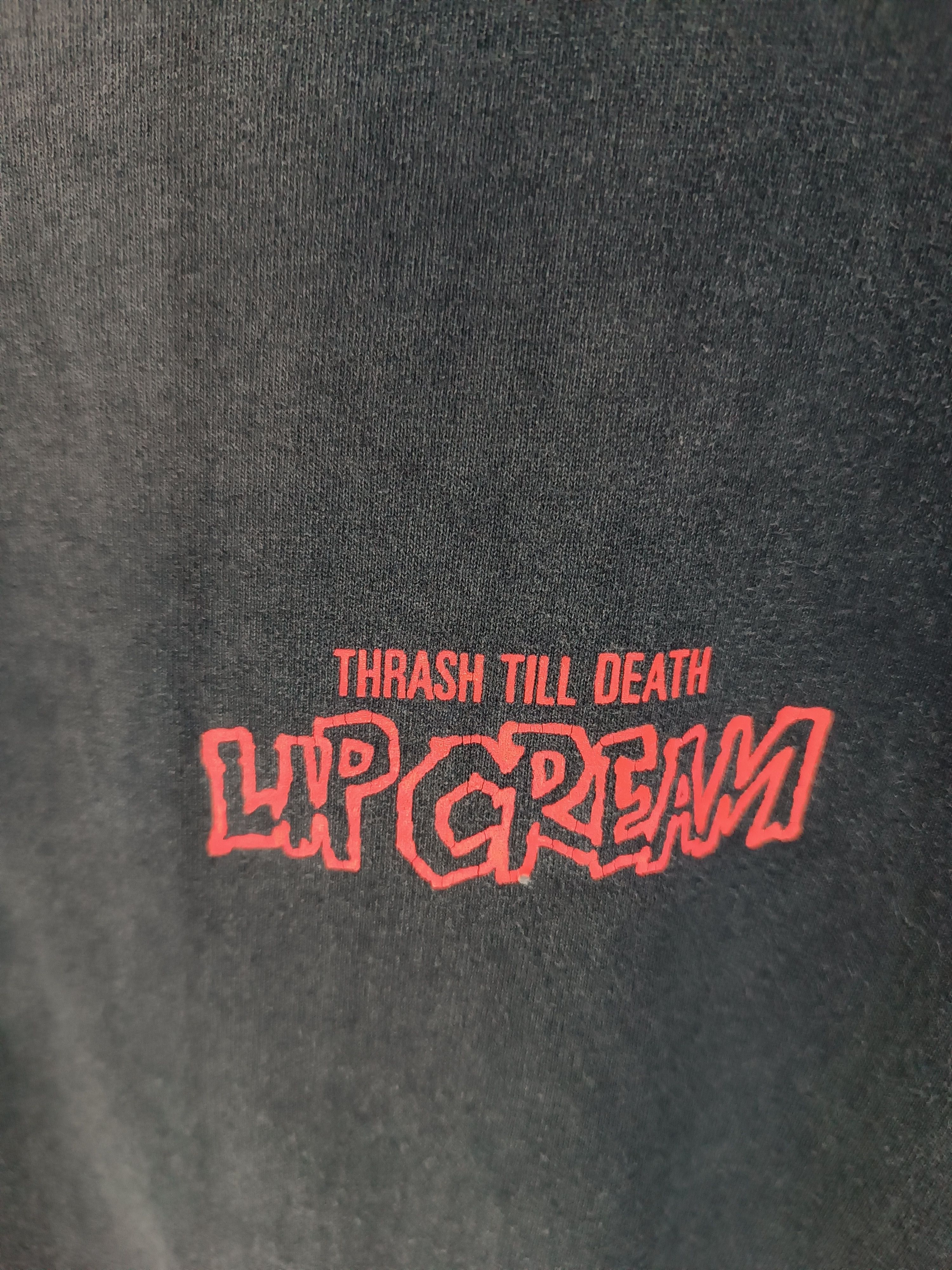 THRASHED FADED VINTAGE 90'S LIP CREAM JP THRASH HARCORE PUNK