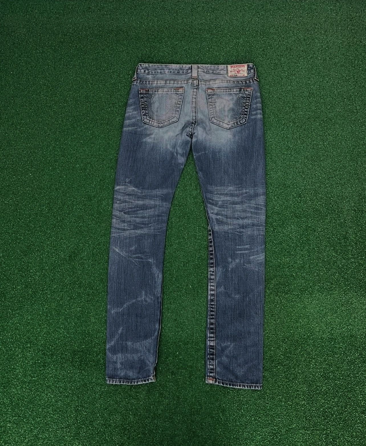 True Religion True Religion Dark Wash Bobby Low Rise Jeans Size US 28 / EU 44 - 1 Thumbnail