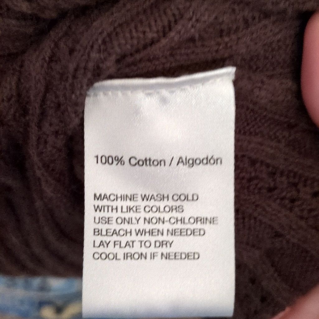 Oscar De La Renta Oscar De La Renta Brown Cable Knit Cardigan Size Medium Size L / US 10 / IT 46 - 3 Thumbnail