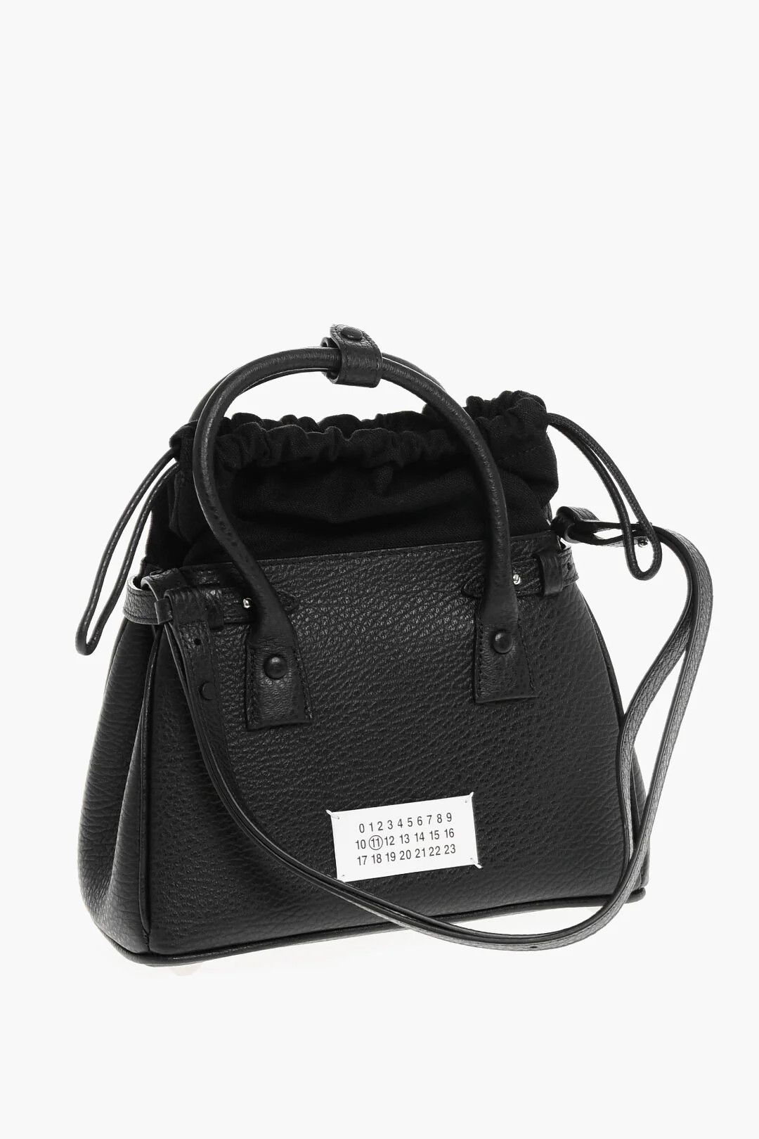 Maison Margiela og1mm0326 Size: OS / Hammered Leather Bag in Black Size ONE SIZE - 3 Thumbnail