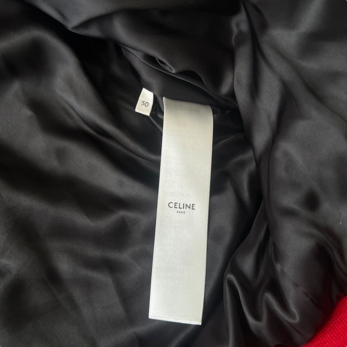 Celine × Hedi Slimane CELINE 22AW ×HEDI SLIMANE QUILTED YOKE SILVER TEDDY JACKET Size US M / EU 48-50 / 2 - 5 Thumbnail