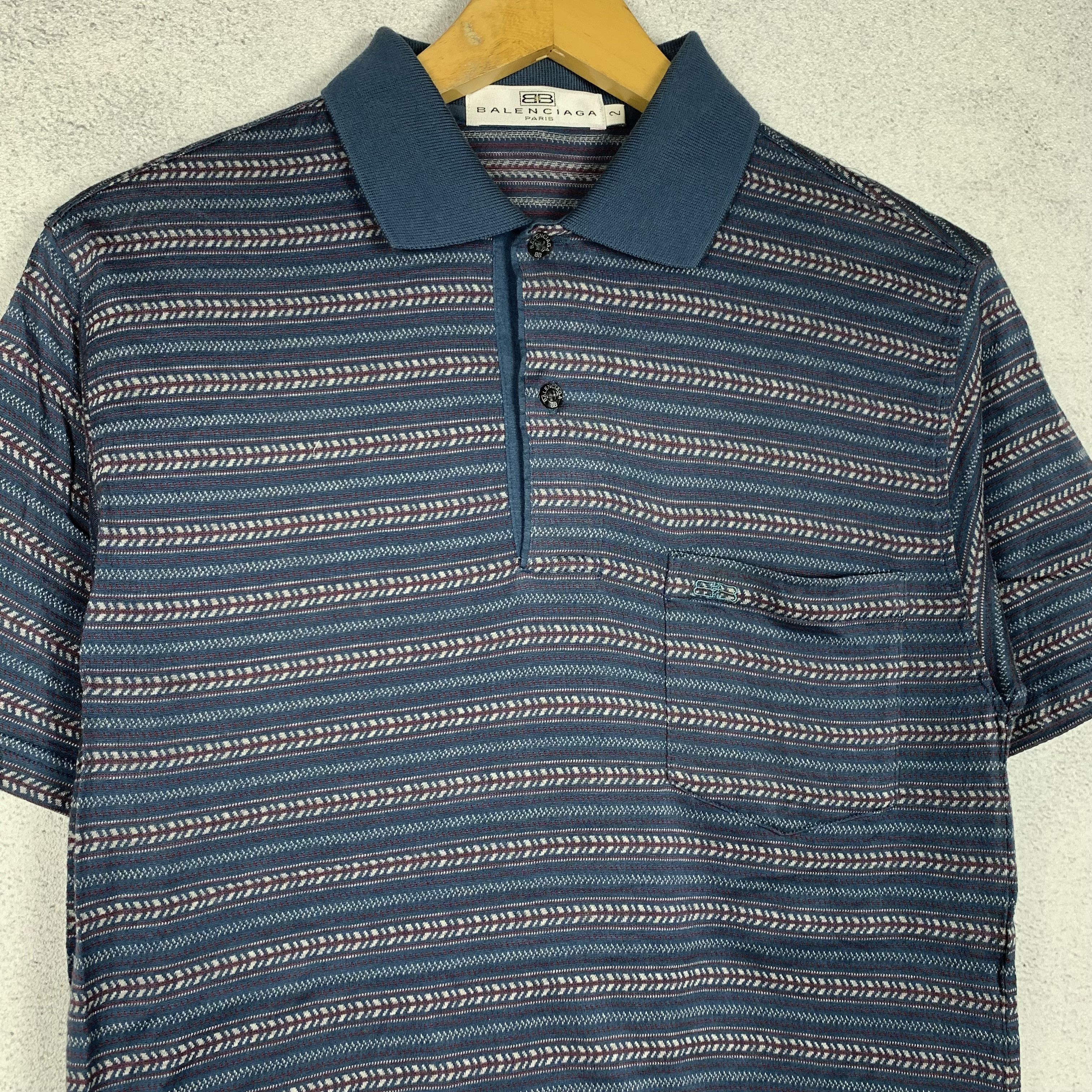 Balenciaga Vintage Balenciaga Polo Shirt Size US S / EU 44-46 / 1 - 2 Thumbnail
