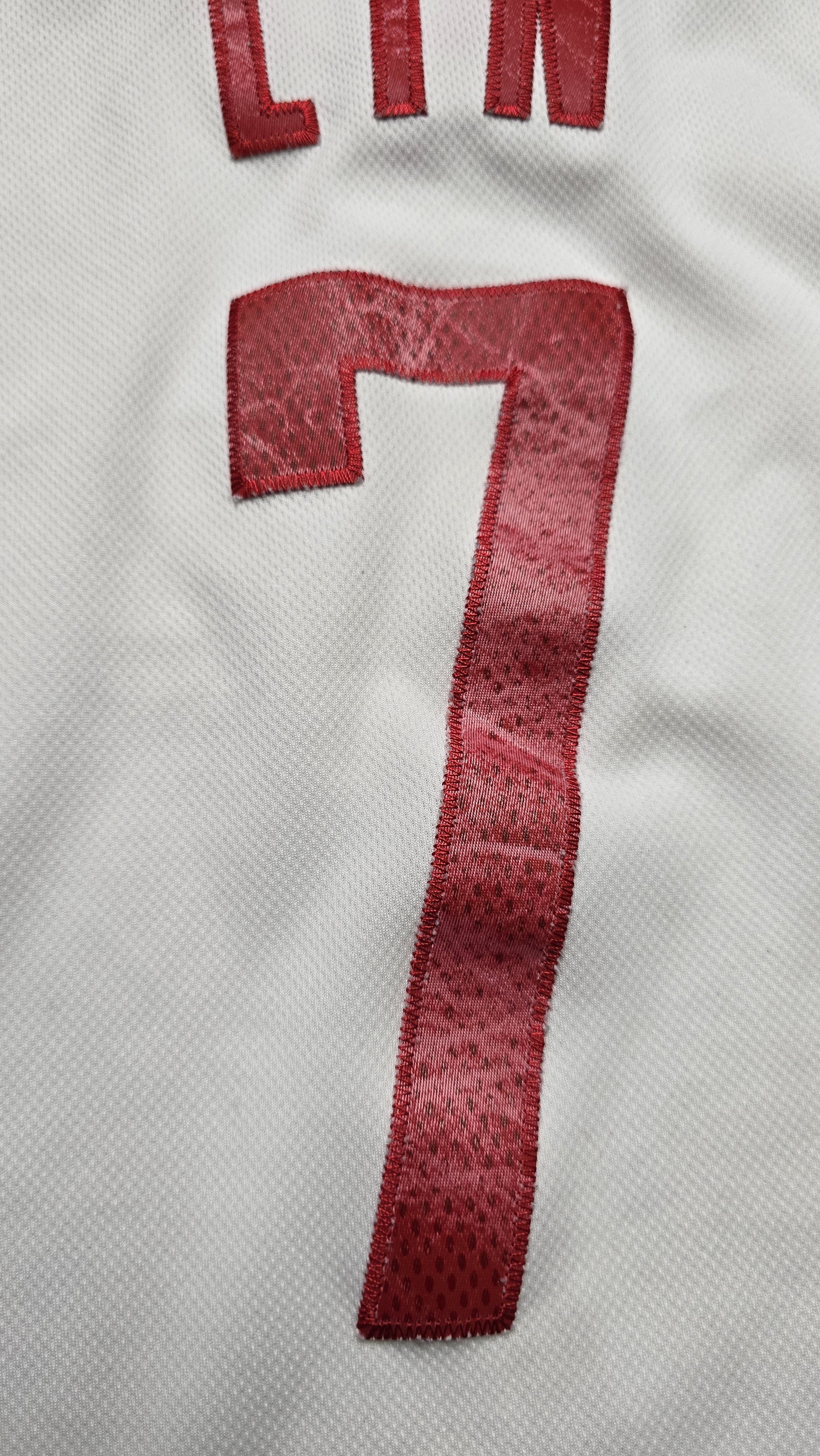 Adidas Jeremy Lin Houston Rockets #7 Jersey XL +2 Length Stitched Size US XL / EU 56 / 4 - 5 Thumbnail