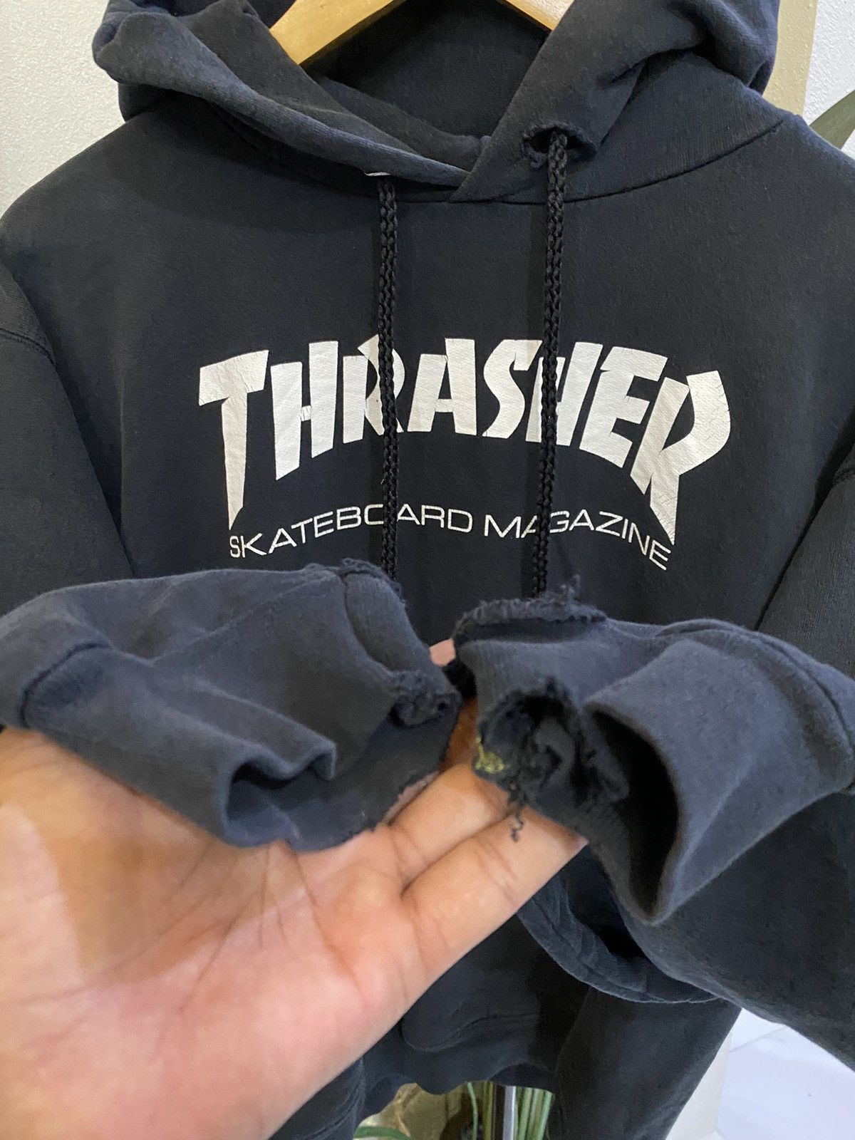Thrasher × Vintage Vintage Thrasher Black Hoodie Size US S / EU 44-46 / 1 - 7 Thumbnail