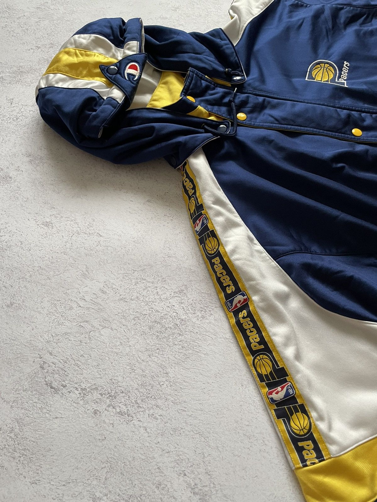 Champion Vintage Indiana Pacers x Champion Nba Sportswear Jacket 90s Size US XL / EU 56 / 4 - 3 Thumbnail