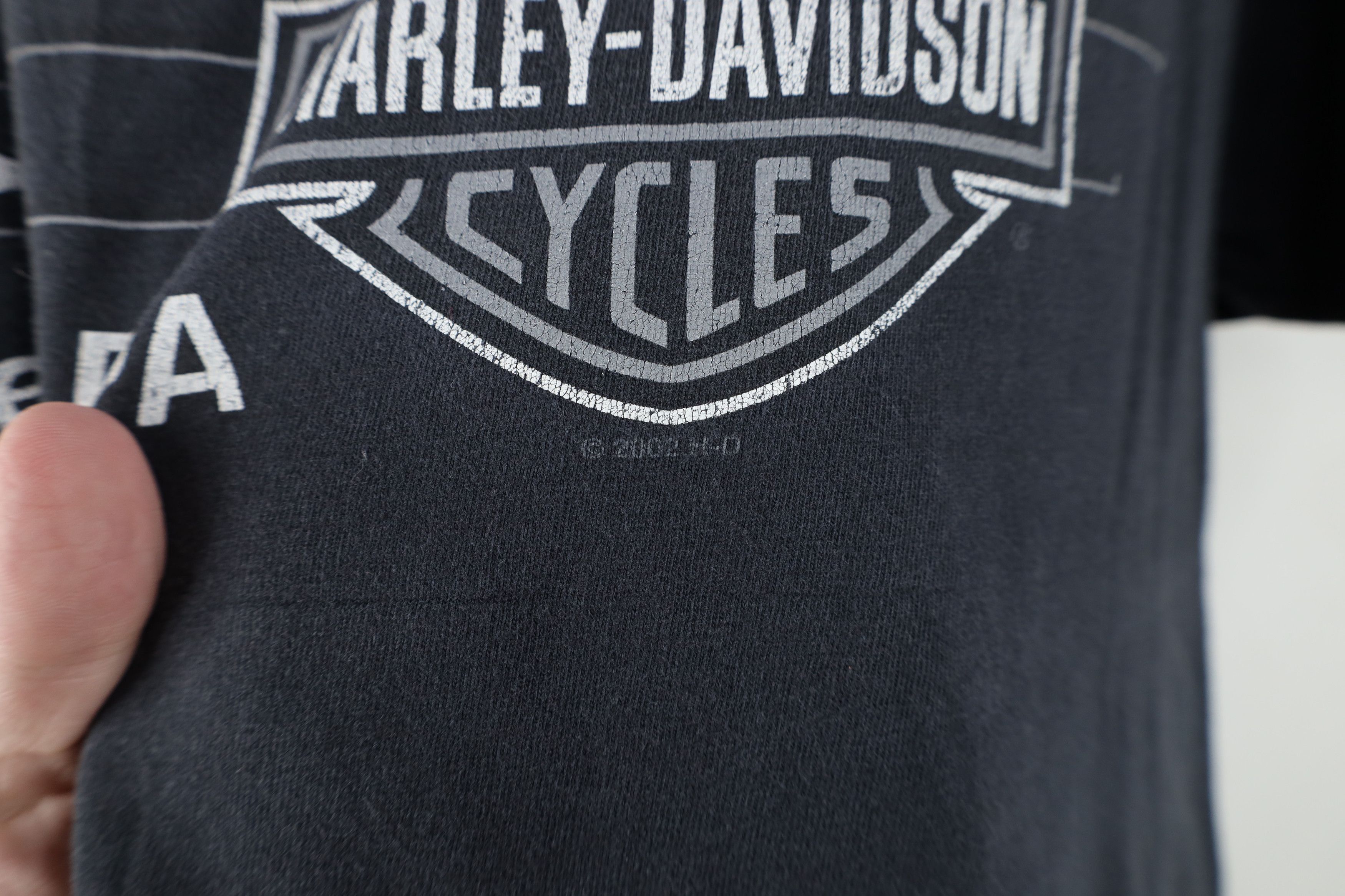 Harley Davidson Vintage Y2K Harley Davidson Motor Oil T-Shirt Black USA Size US L / EU 52-54 / 3 - 10 Thumbnail