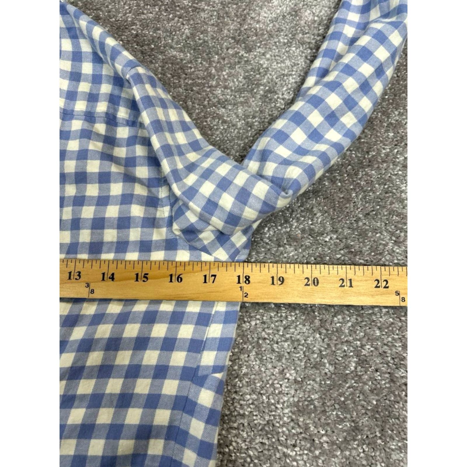 Vineyard Vines Vineyard Vines Shirt Womens 2 Blue Check Cotton Button-Up Size XS / US 0-2 / IT 36-38 - 5 Thumbnail