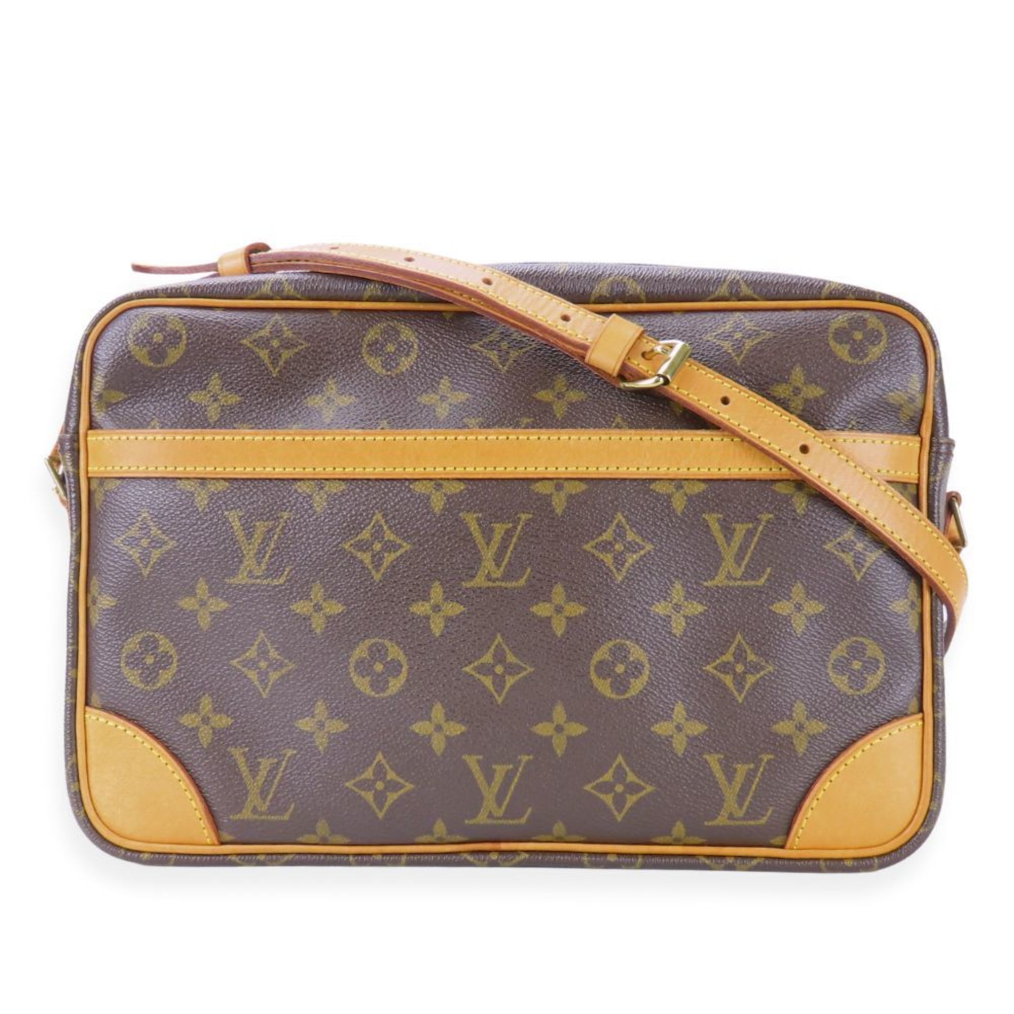 Louis Vuitton Shoulder Bag Trocadero 30 M51272 Monogram Tanned Leather Brown Women's Louis Vuitton