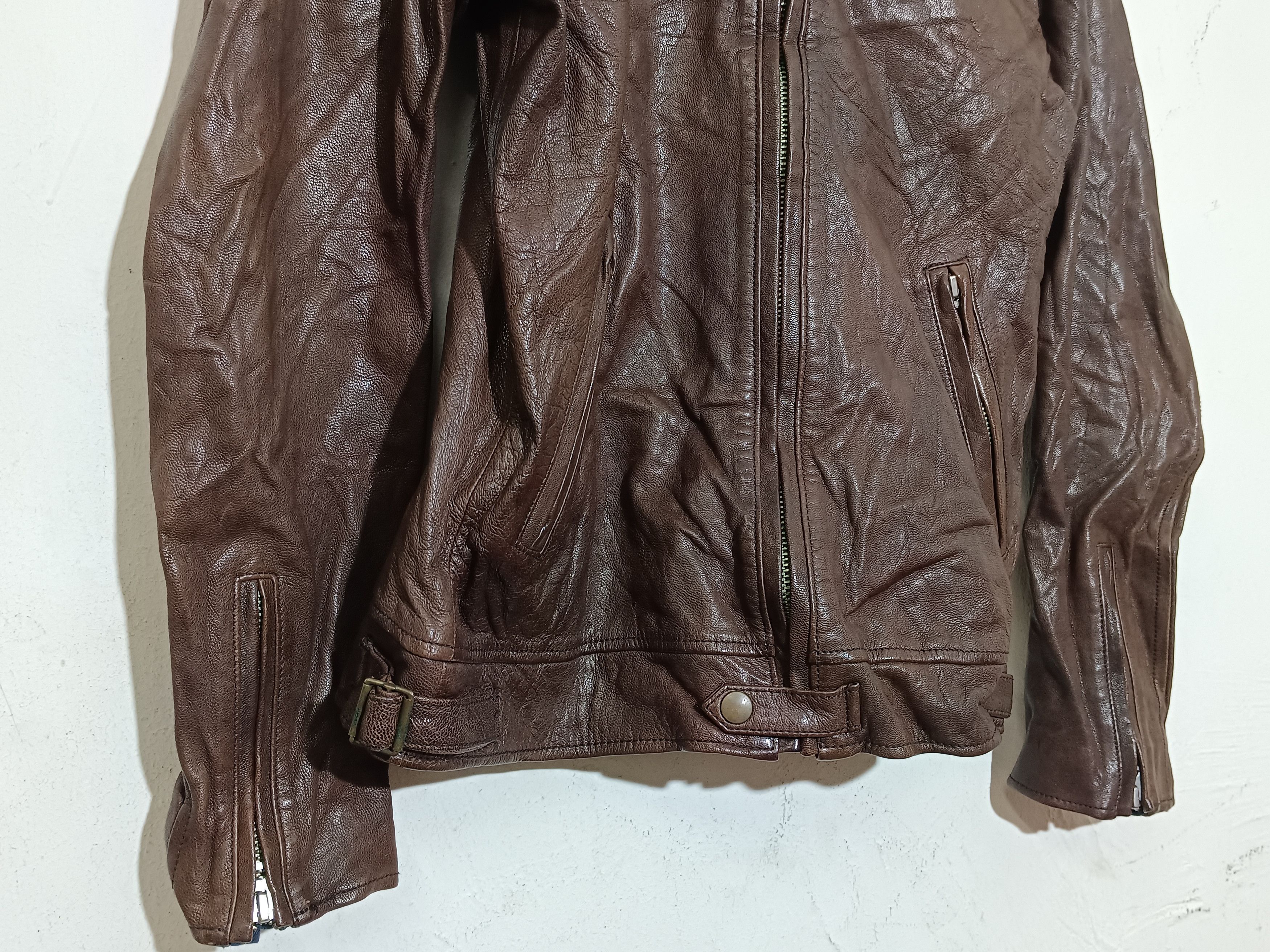 14th Addiction × KMRii × Le Grande Bleu (L.G.B.) Japanese Y2K Punk Leather Biker Jacket Paul Smith Size US M / EU 48-50 / 2 - 3 Thumbnail