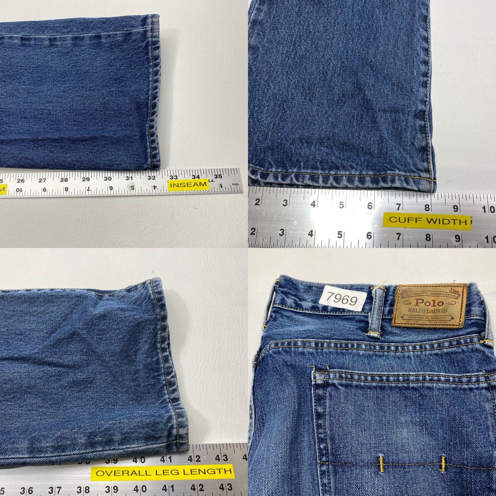 Polo Ralph Lauren Polo Ralph Lauren Selvedge Jeans Mens 38x32 Blue Redline Varick Slim Straight Size US M / EU 48-50 / 2 - 10 Thumbnail