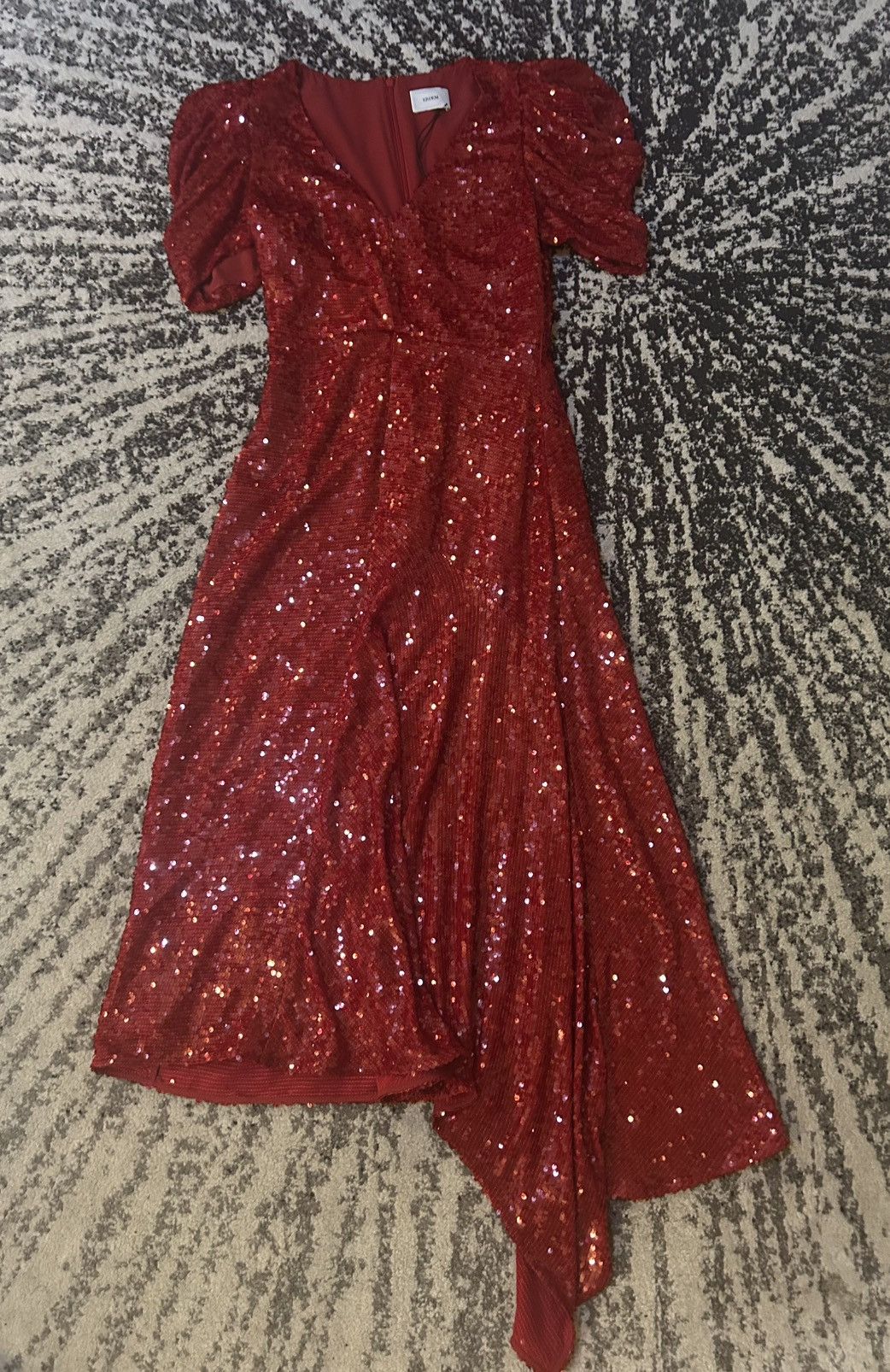 Erdem Erdem Gathered Sleeve Asymmetric Dress size US 4 Size S / US 4 / IT 40 - 4 Thumbnail