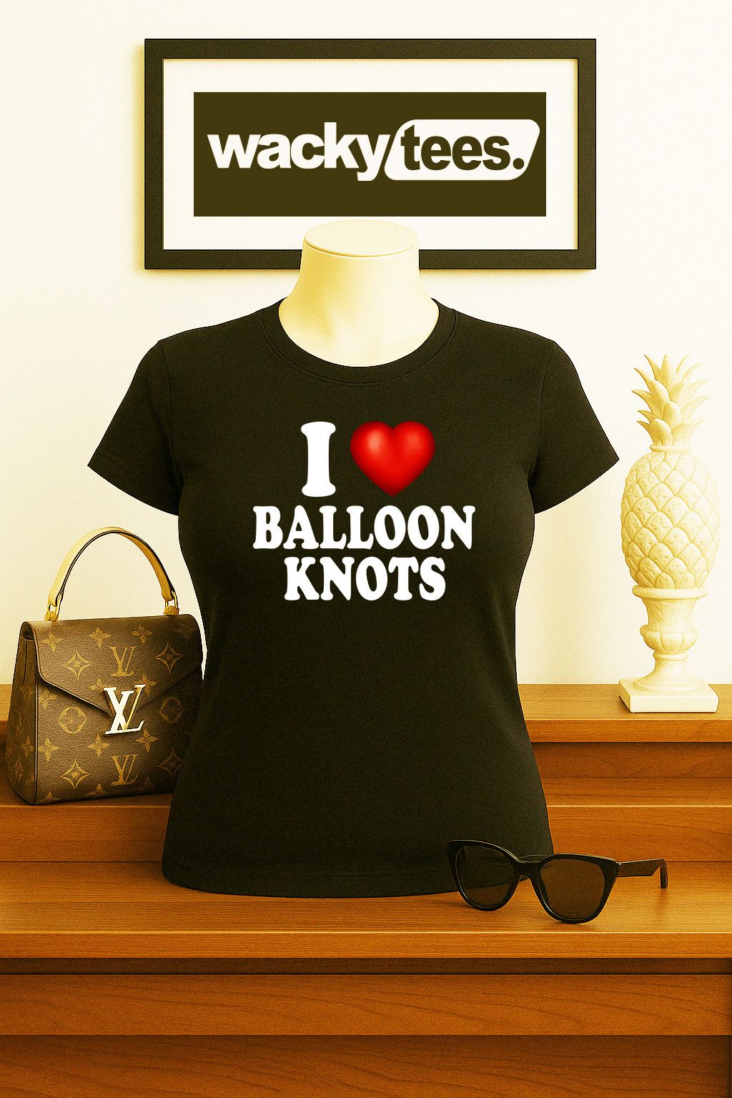 Other I Love Balloon Knots I Heart But Funny Graphic Tee Shirt Size US L / EU 52-54 / 3 - 5 Thumbnail