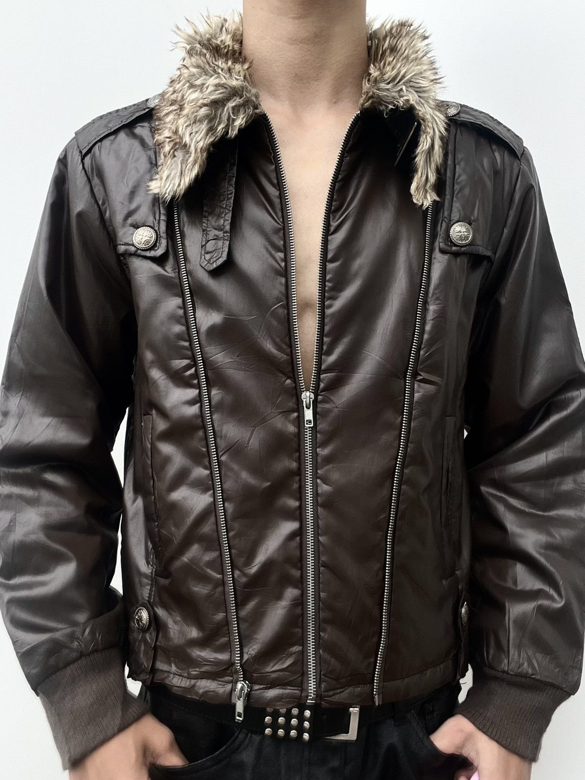 Japanese Brand Japanese Brand Avant-garde Biker Jacket Size US M / EU 48-50 / 2 - 2 Thumbnail