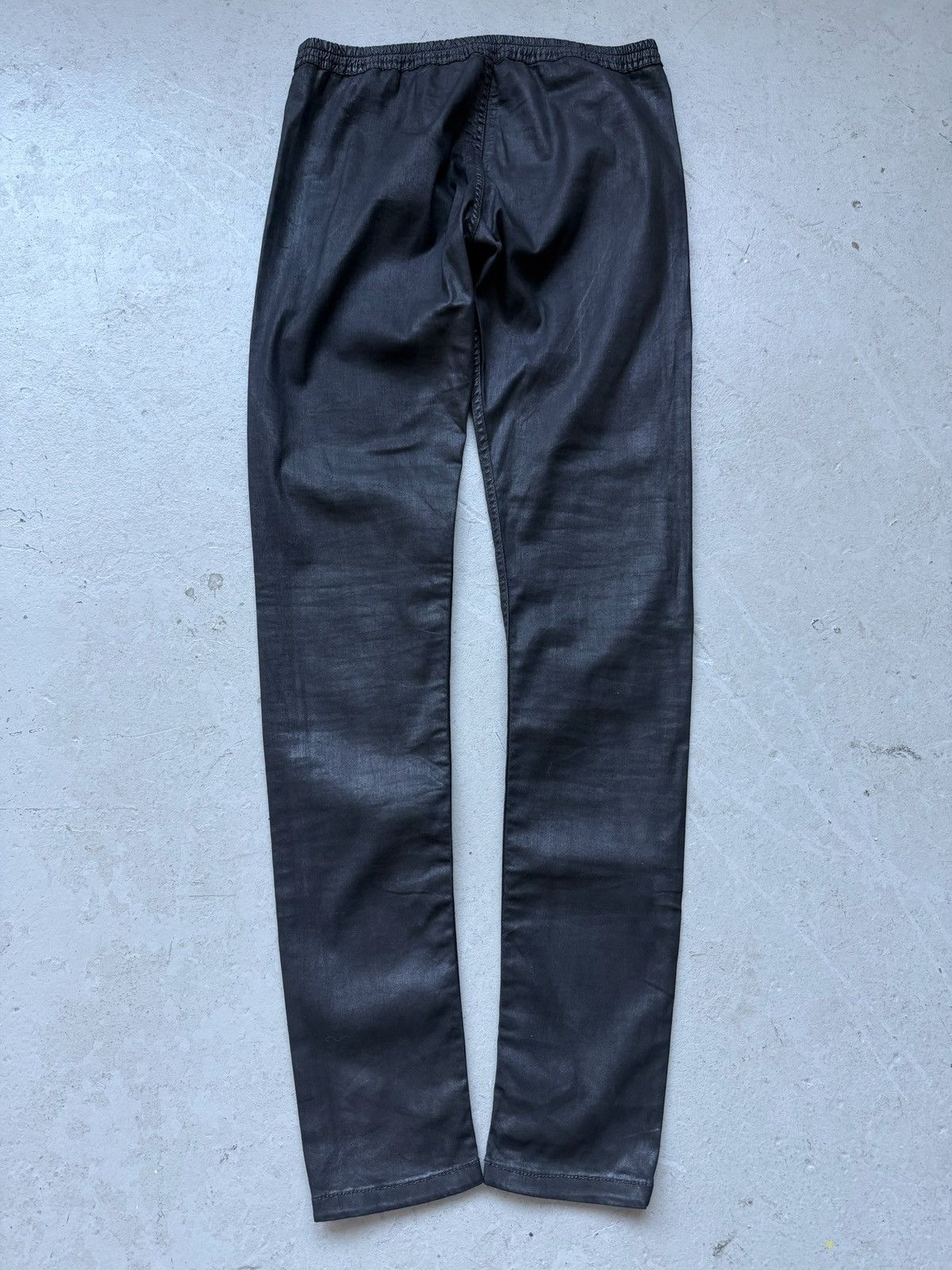 Rick Owens Drkshdw Rick Owens DRKSHDW FW13 Black Wax Leggings Size US 30 / EU 46 - 3 Thumbnail