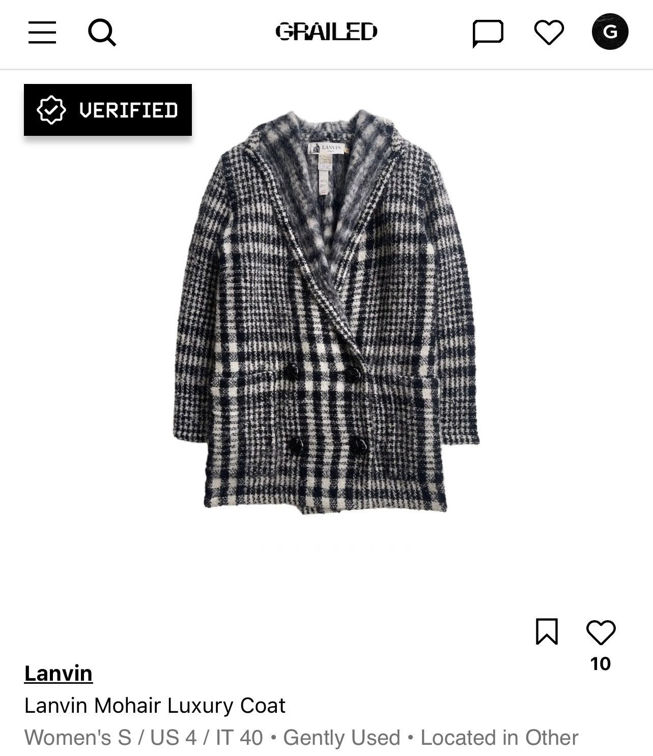 Lanvin Lanvin Mohair Luxury Coat Size S / US 4 / IT 40 - 11 Thumbnail