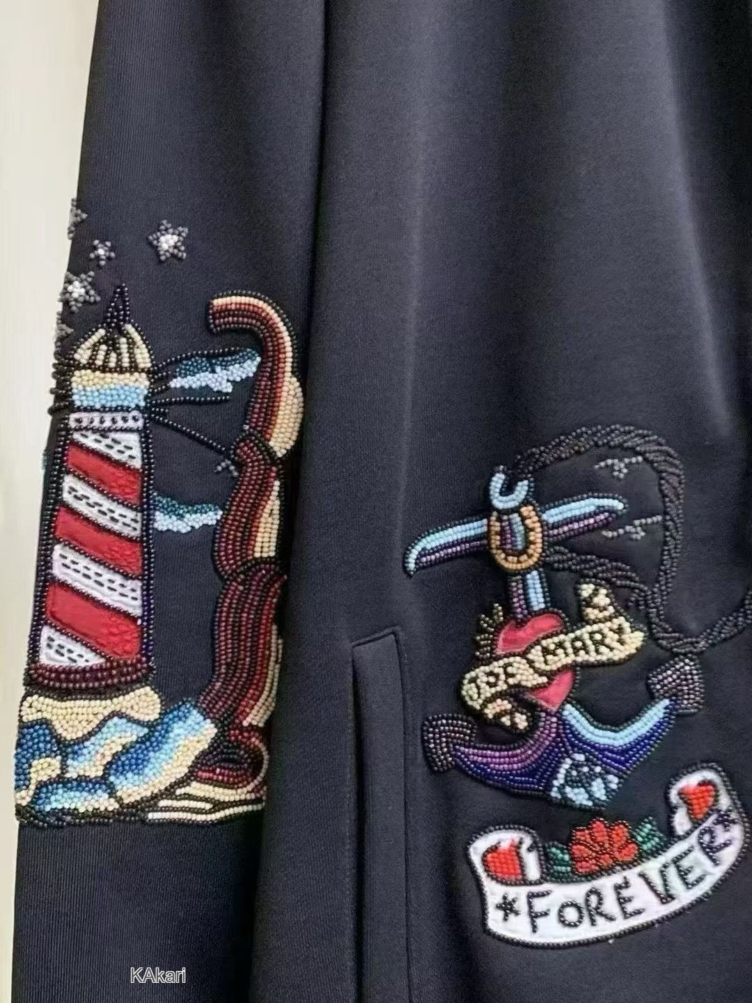 Valentino VALENTINO Navigator Casual Embroidered Jacket Size US L / EU 52-54 / 3 - 4 Thumbnail