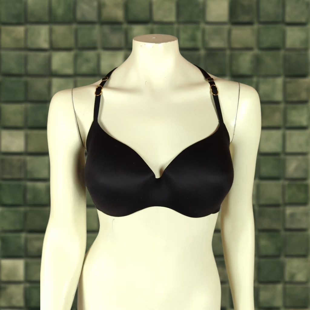 Victoria's Secret Victoria's Secret Bra Demi Underwire 32DDD Black Halter 32 DDD Womens Angel Lined Underwired Bra Size ONE SIZE - 1 Thumbnail