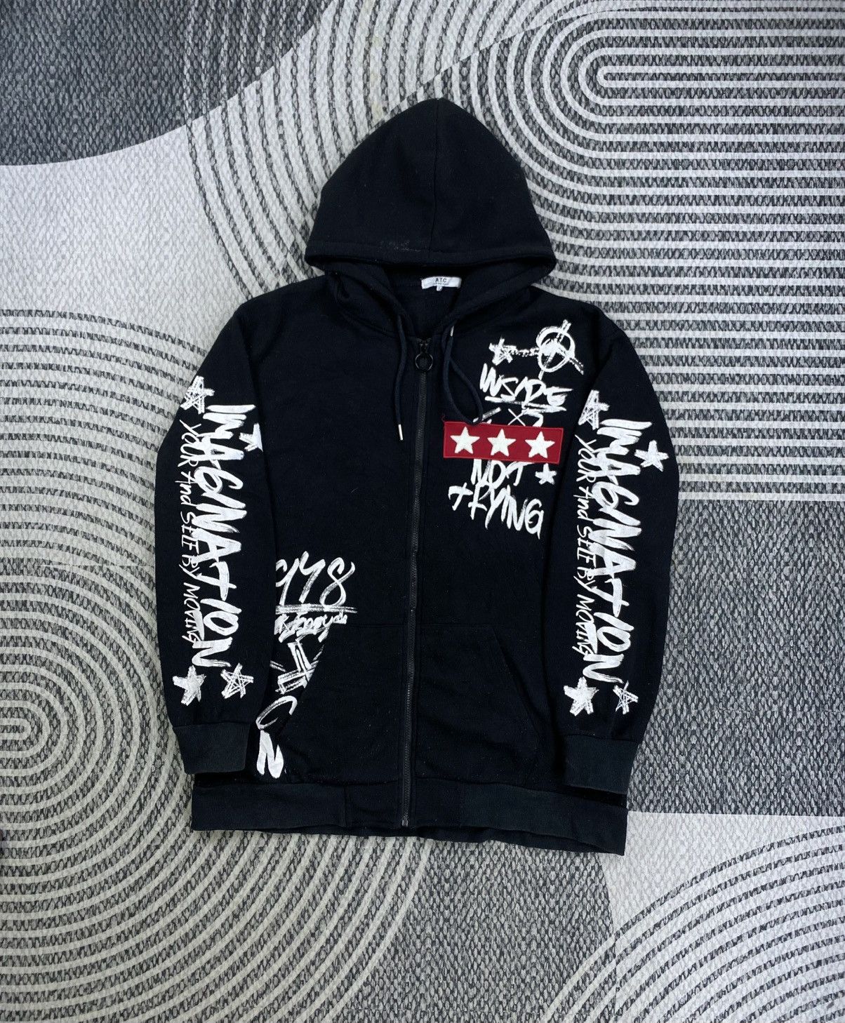 In The Attic 🔥🔥In The Attic Punk Design Rare Zipper Hoodie Jacket Size US L / EU 52-54 / 3 - 1 Thumbnail