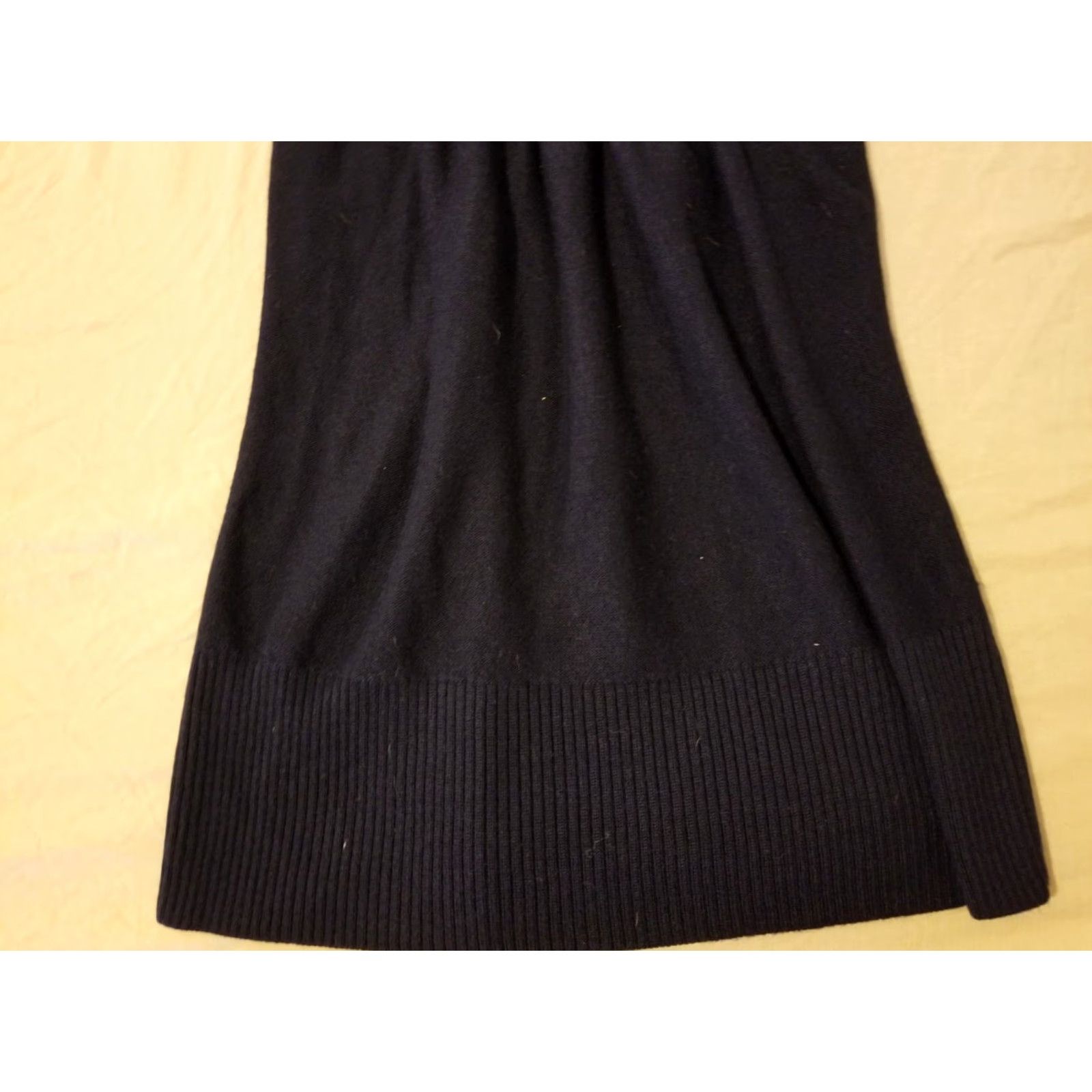 Vintage Womens Ann Taylor Wool Dress M Medium Cotton Black A-Line Knee Length Womens Size M / US 6-8 / IT 42-44 - 3 Thumbnail