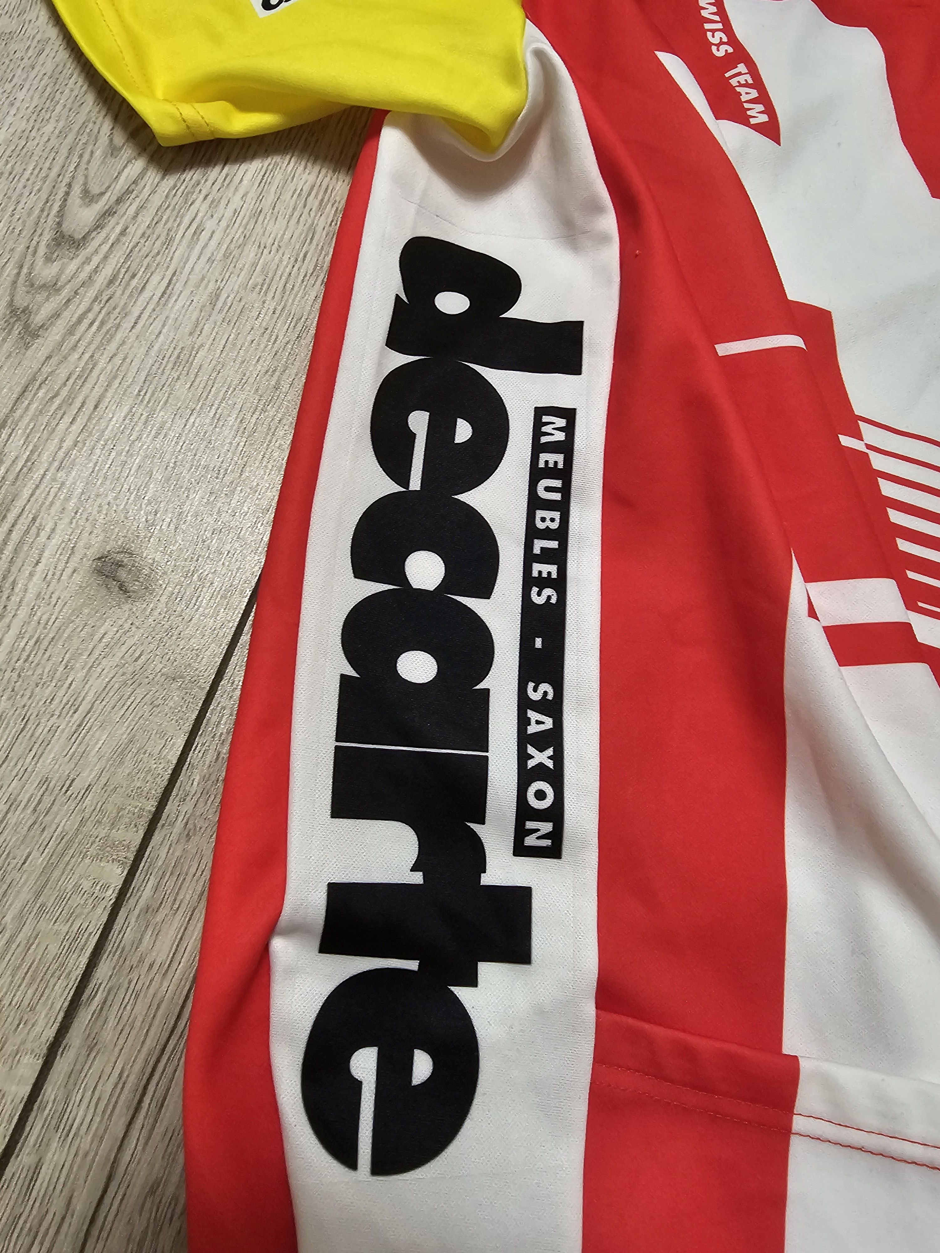 All Sport × Vintage VINTAGE SWISS TEAM CYCLING JERSEY 90s PMU ROMAND CYCLING 3XL Size US XXL / EU 58 / 5 - 5 Thumbnail