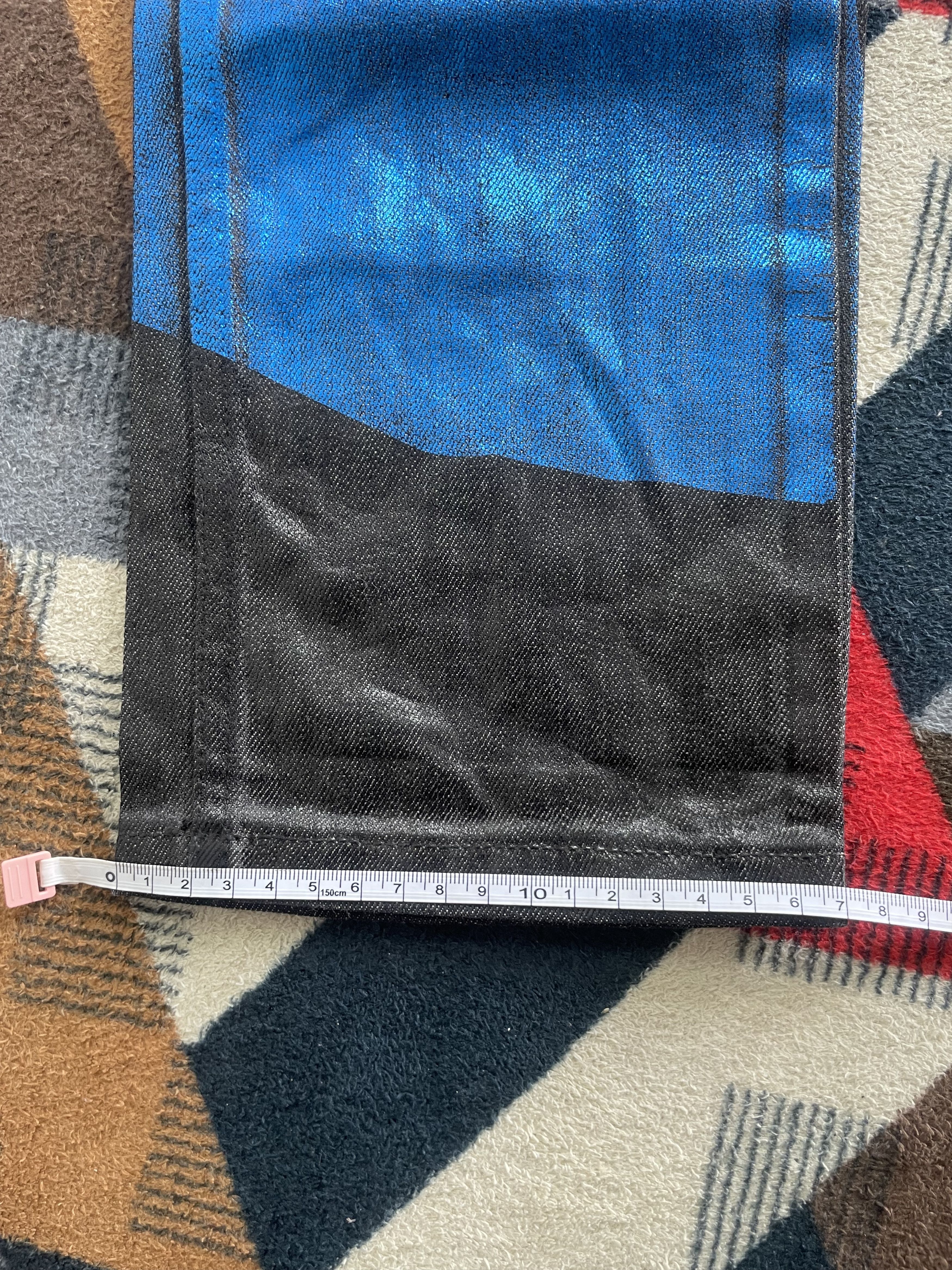 Raf Simons Raf Simons Waxed Coated Blue Painted Denim Size US 32 / EU 48 - 16 Thumbnail