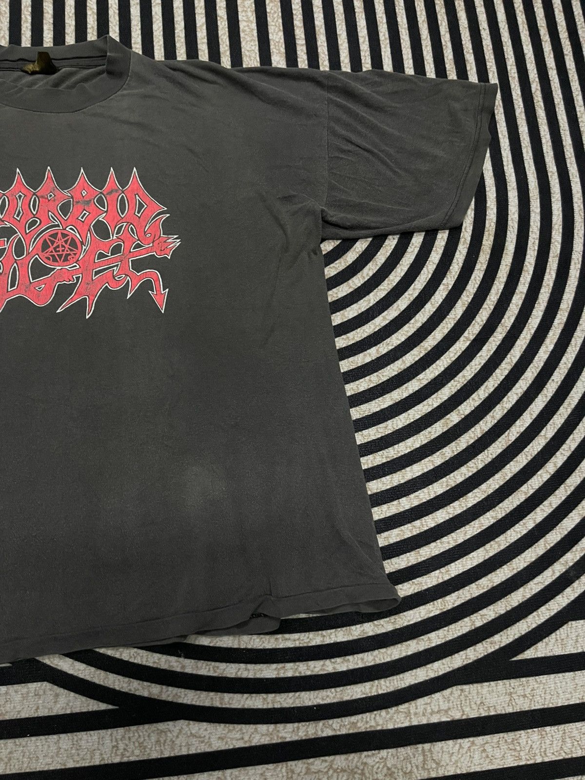 Band Tees VINTAGE 1990 MORBIT ANGEL CHAPEL OF GHOULS OVERALL FADED Size US XL / EU 56 / 4 - 5 Thumbnail