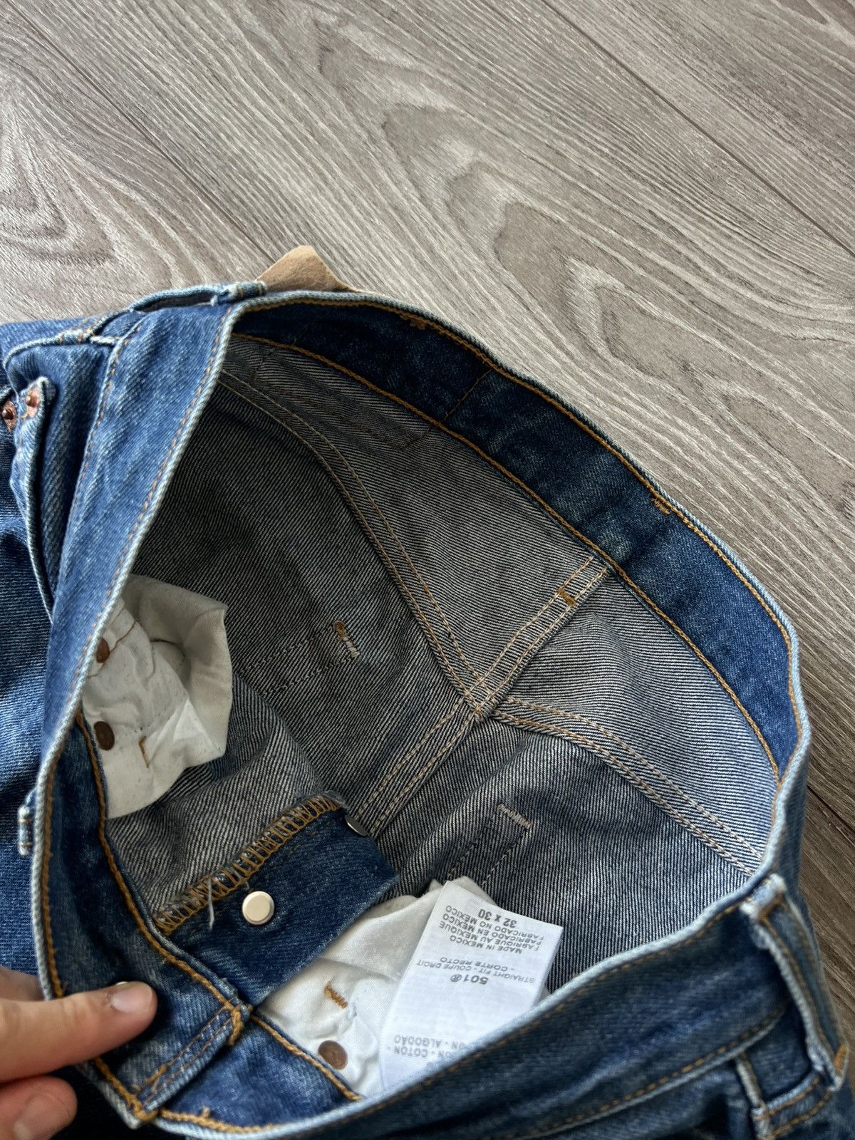 Levi's Vintage Clothing Rare Vintage Levis 501 Blue Denim Salvage Mexico Jeans Size US 32 / EU 48 - 15 Thumbnail