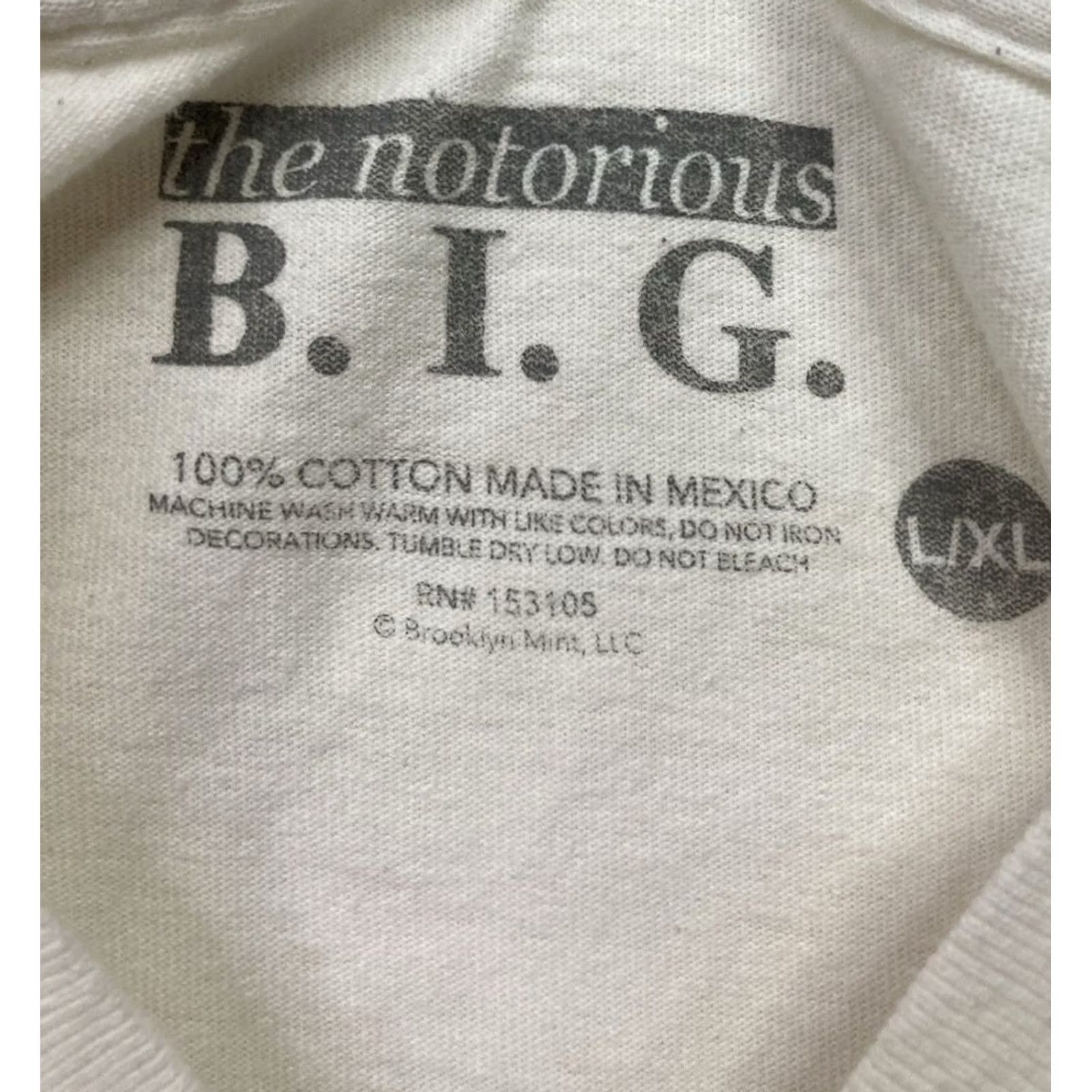 Vintage VINTAGE The Notorious BIG Biggie Graphic T-shirt Women XL White Hip Hop Music Shirt Size XL / US 12-14 / IT 48-50 - 4 Thumbnail