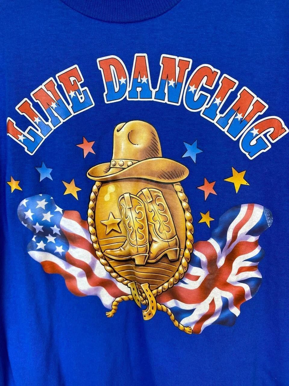 Other Vintage t-shirt Fruit of The Loom LINE DANCING Screen S Size US S / EU 44-46 / 1 - 3 Thumbnail