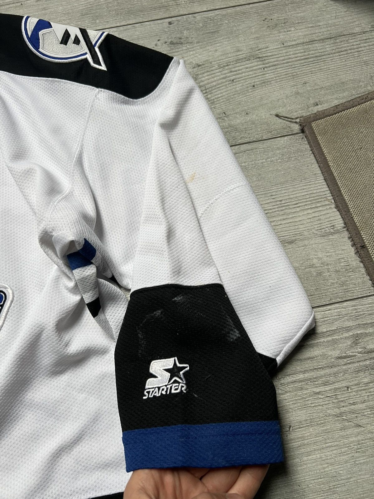 NHL × Starter Tempa Bay Lightning NHL White Jersey Size US M / EU 48-50 / 2 - 2 Thumbnail