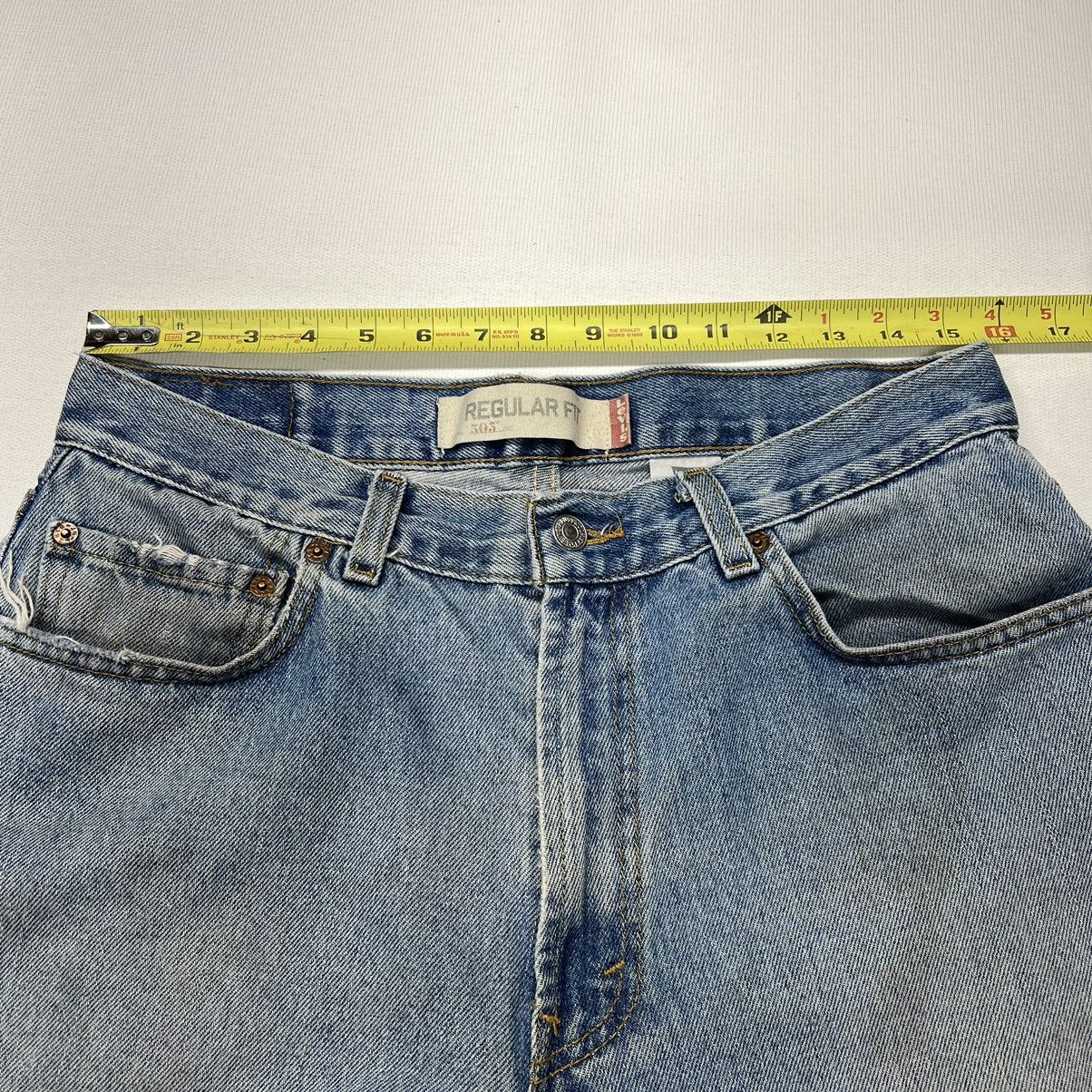 Levi's × Vintage Levis 505 Jeans Blue Straight Regular Fit Faded Denim Y2K Size US 34 / EU 50 - 21 Thumbnail